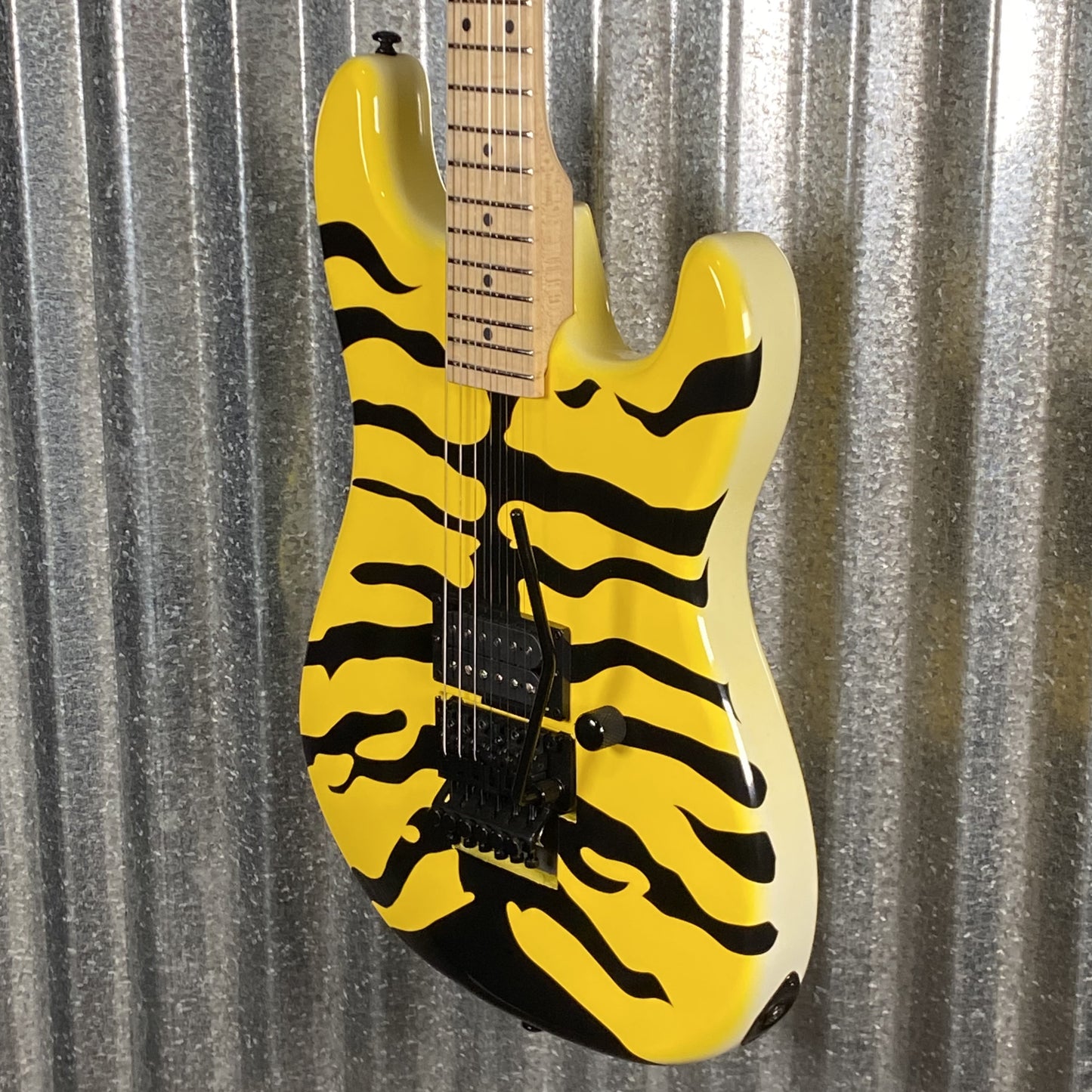 ESP LTD GL-200MT George Lynch Yellow Tiger Stripe Graphic Guitar LGL200MT #0075 Used
