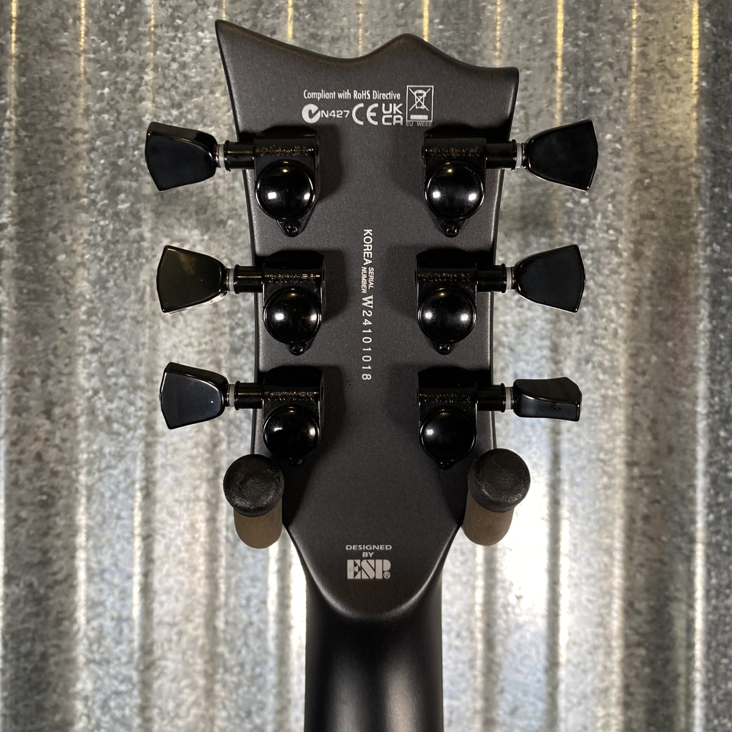 ESP LTD Viper-1000 Evertune Charcoal Metallic Satin EMG Guitar LVIPER1000ETCHMS #1018 Used