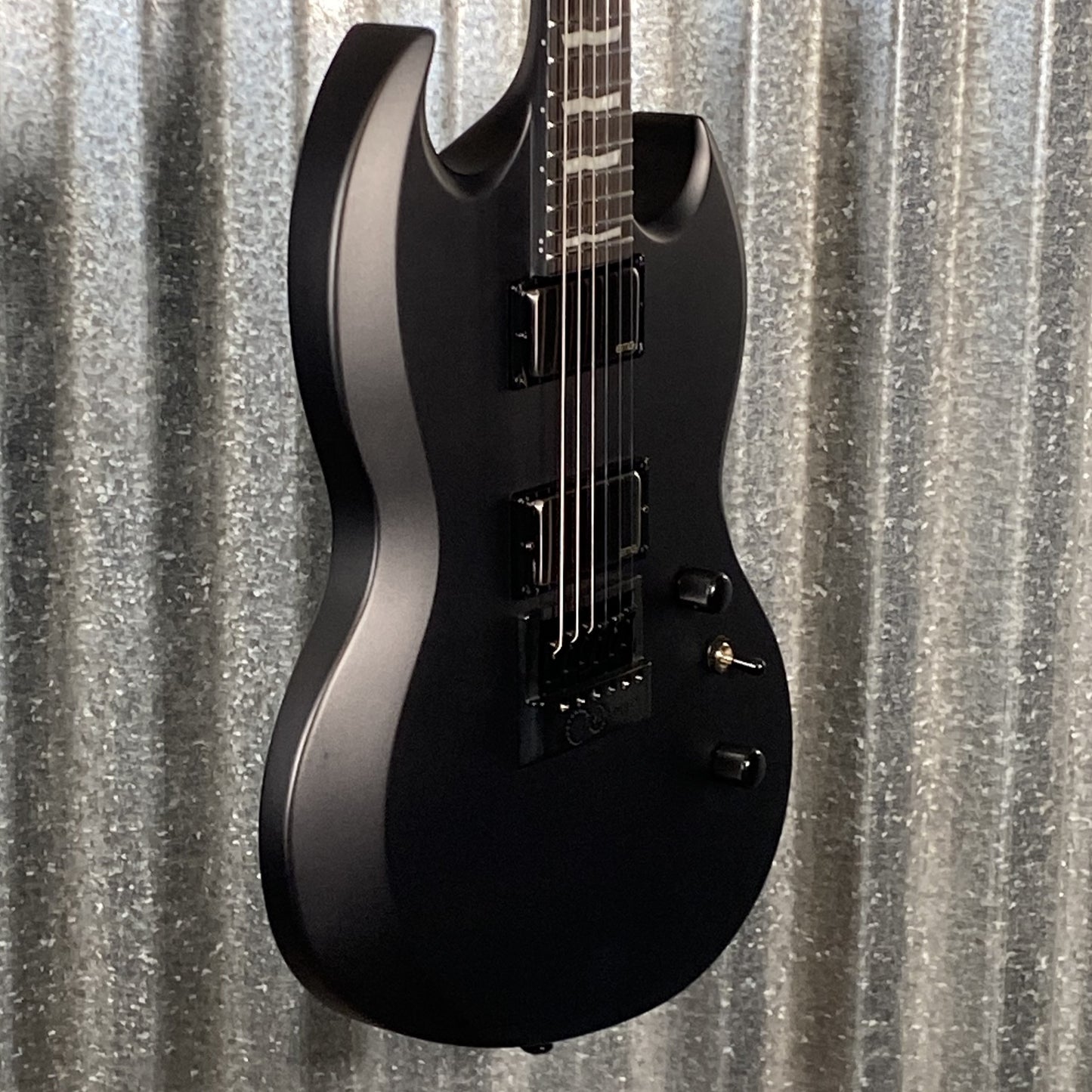 ESP LTD Viper-1000 Evertune Charcoal Metallic Satin EMG Guitar LVIPER1000ETCHMS #1018 Used