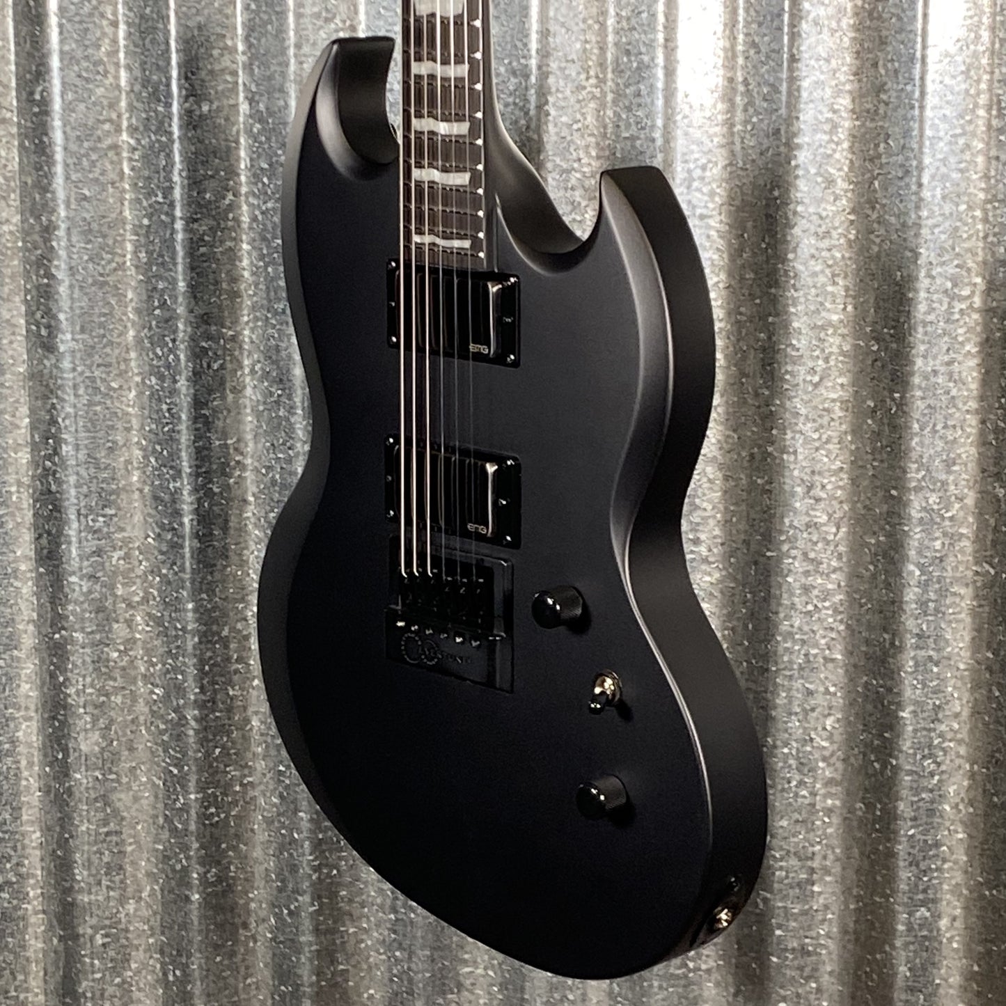 ESP LTD Viper-1000 Evertune Charcoal Metallic Satin EMG Guitar LVIPER1000ETCHMS #1018 Used
