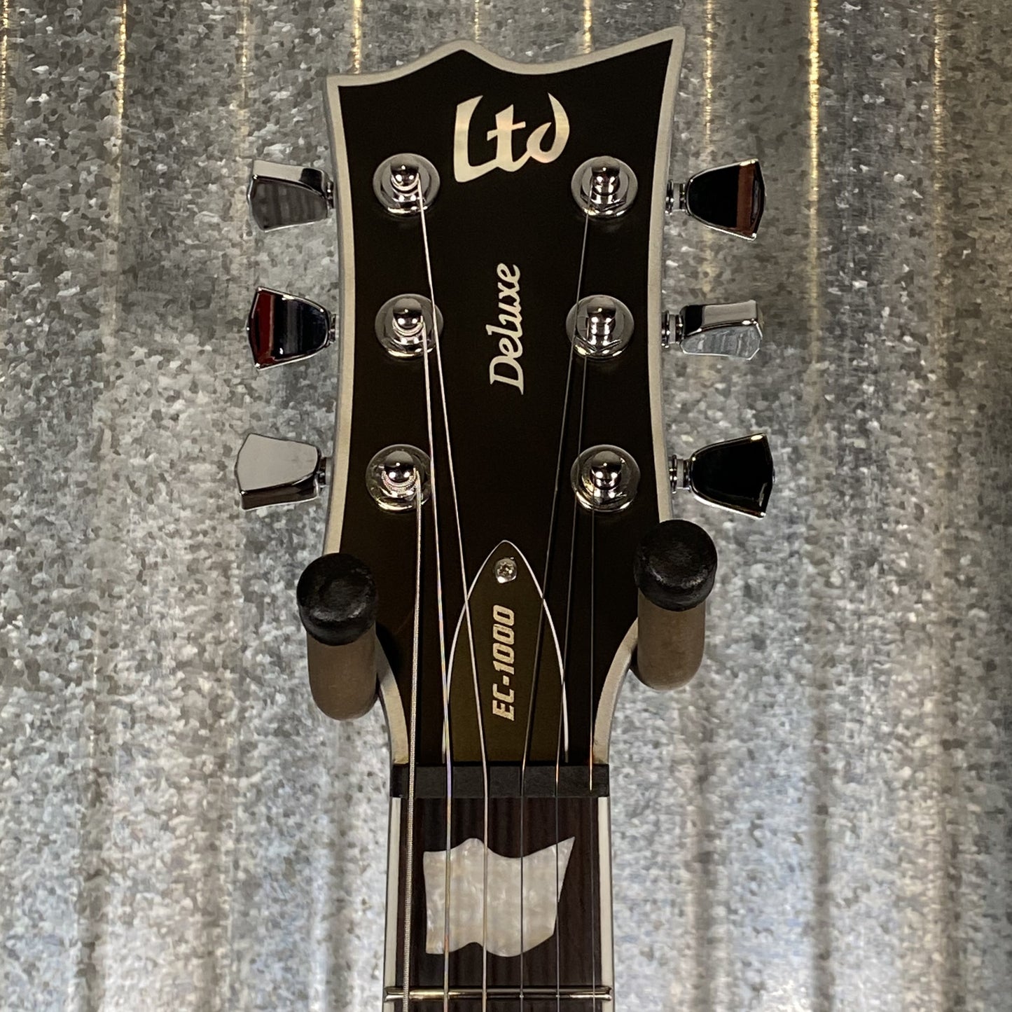 ESP LTD EC-1000 Evertune Bold Binding Black Satin Guitar LEC1000ETBBBLKS #0949 Used