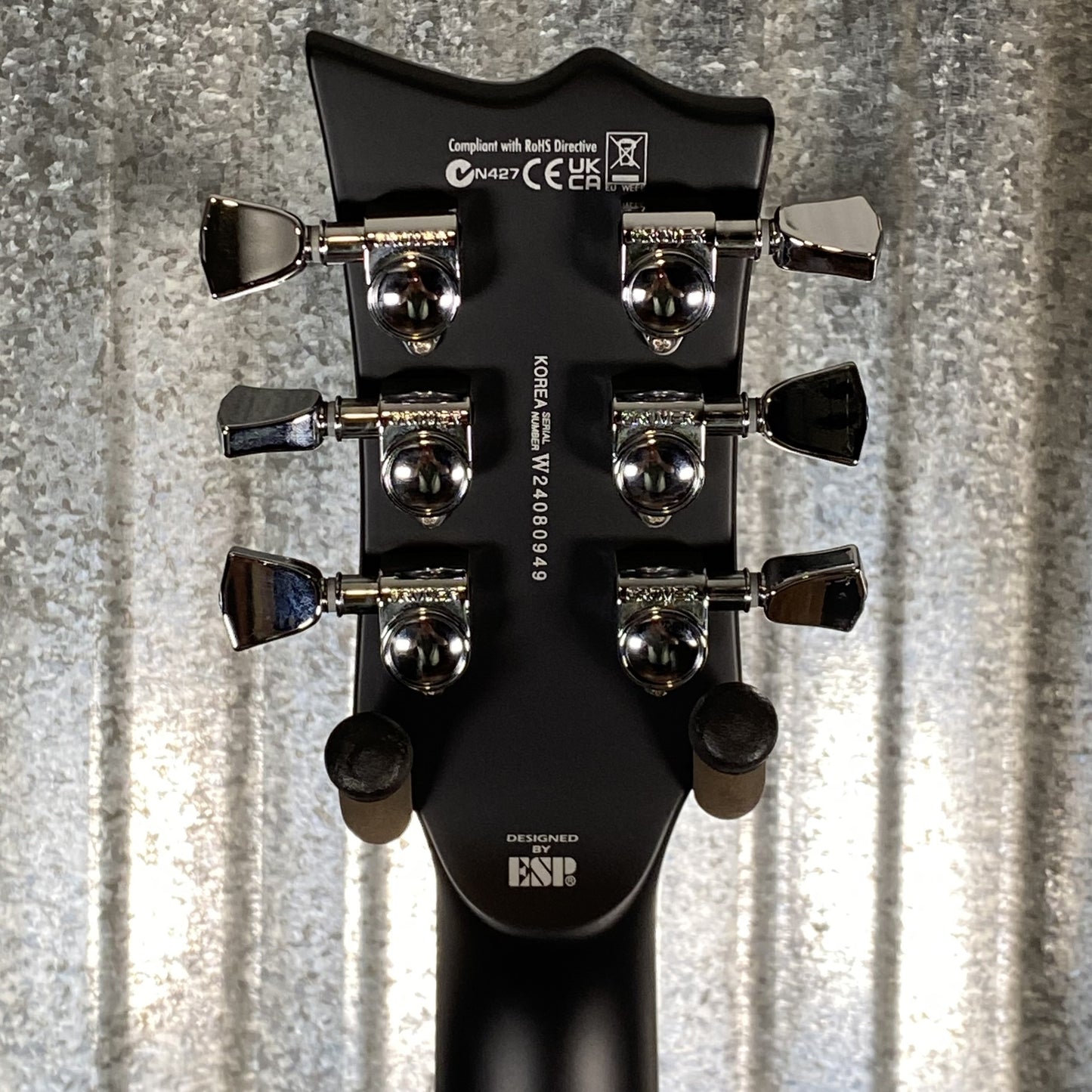 ESP LTD EC-1000 Evertune Bold Binding Black Satin Guitar LEC1000ETBBBLKS #0949 Used