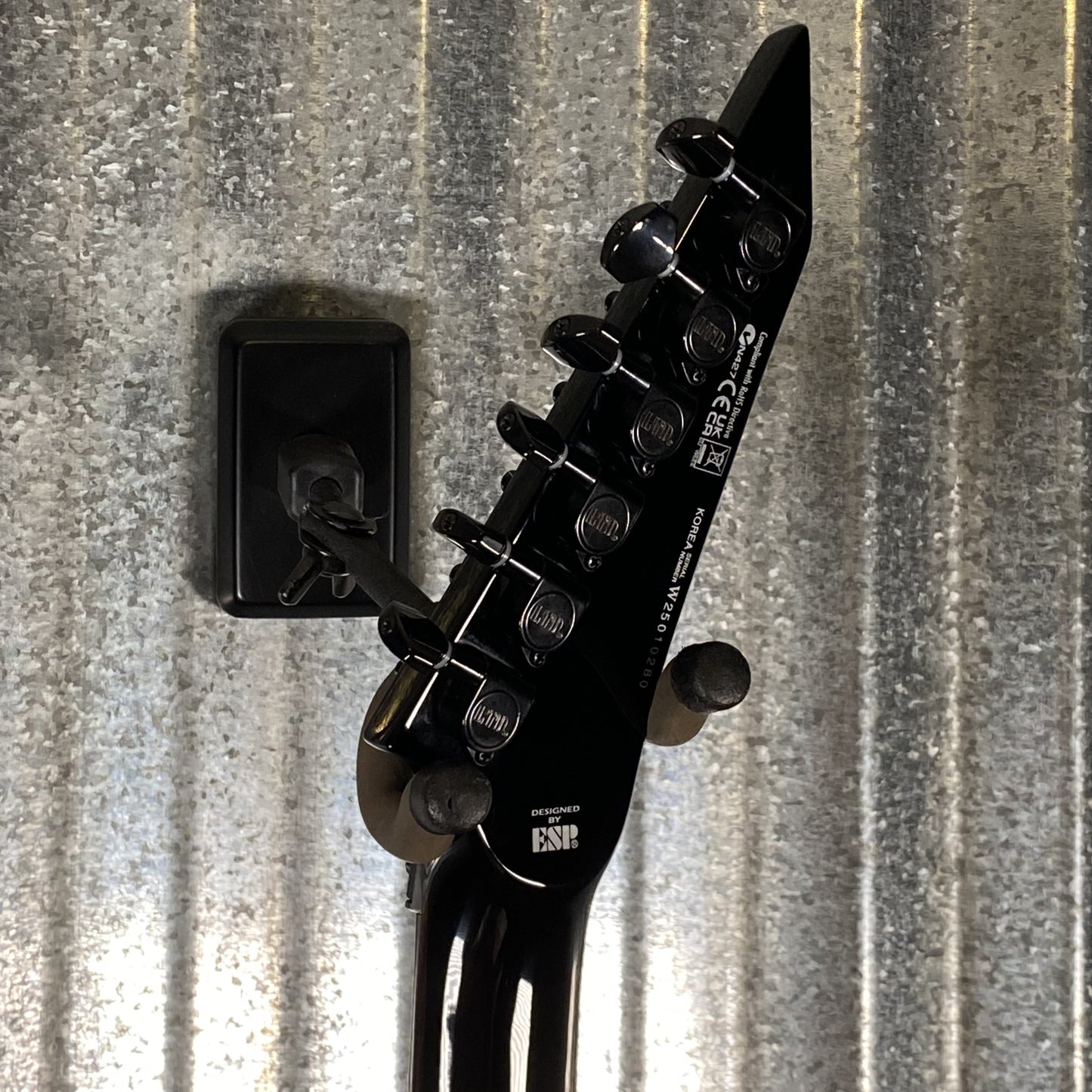ESP LTD KH-602 Kirk Hammett EMG Black Guitar & Case LKH602 #0280 Used