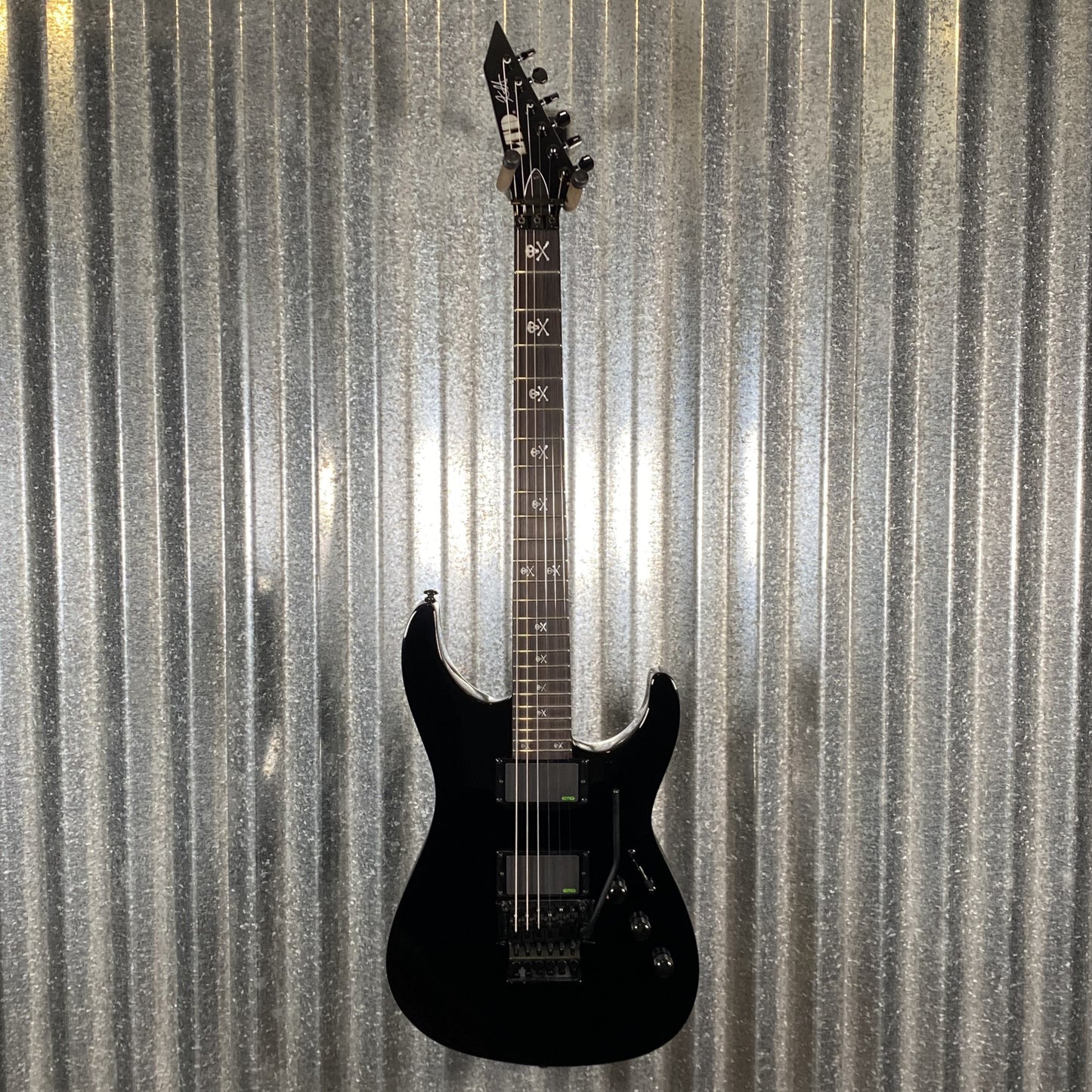 ESP LTD KH-602 Kirk Hammett EMG Black Guitar & Case LKH602 #0280 Used