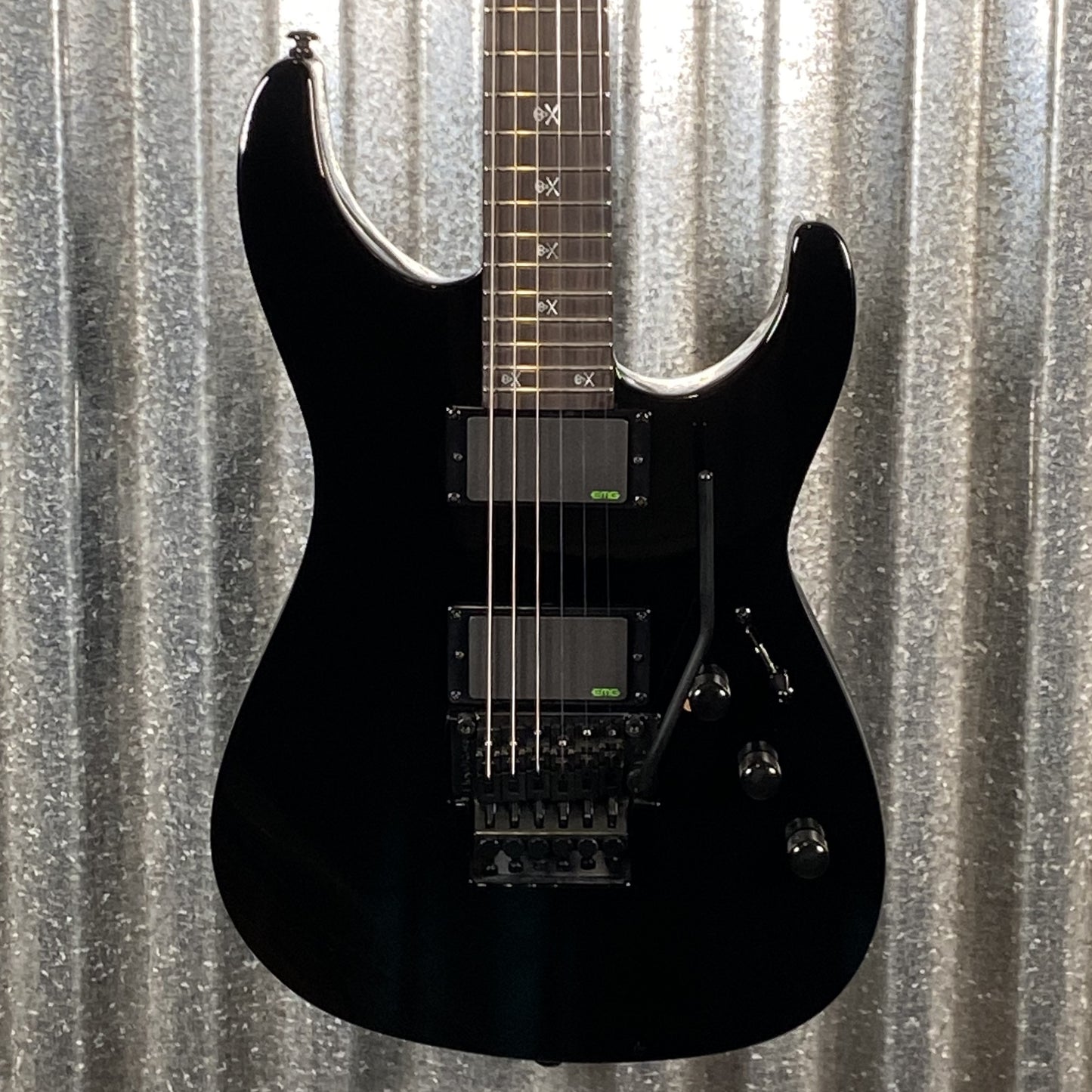 ESP LTD KH-602 Kirk Hammett EMG Black Guitar & Case LKH602 #0280 Used