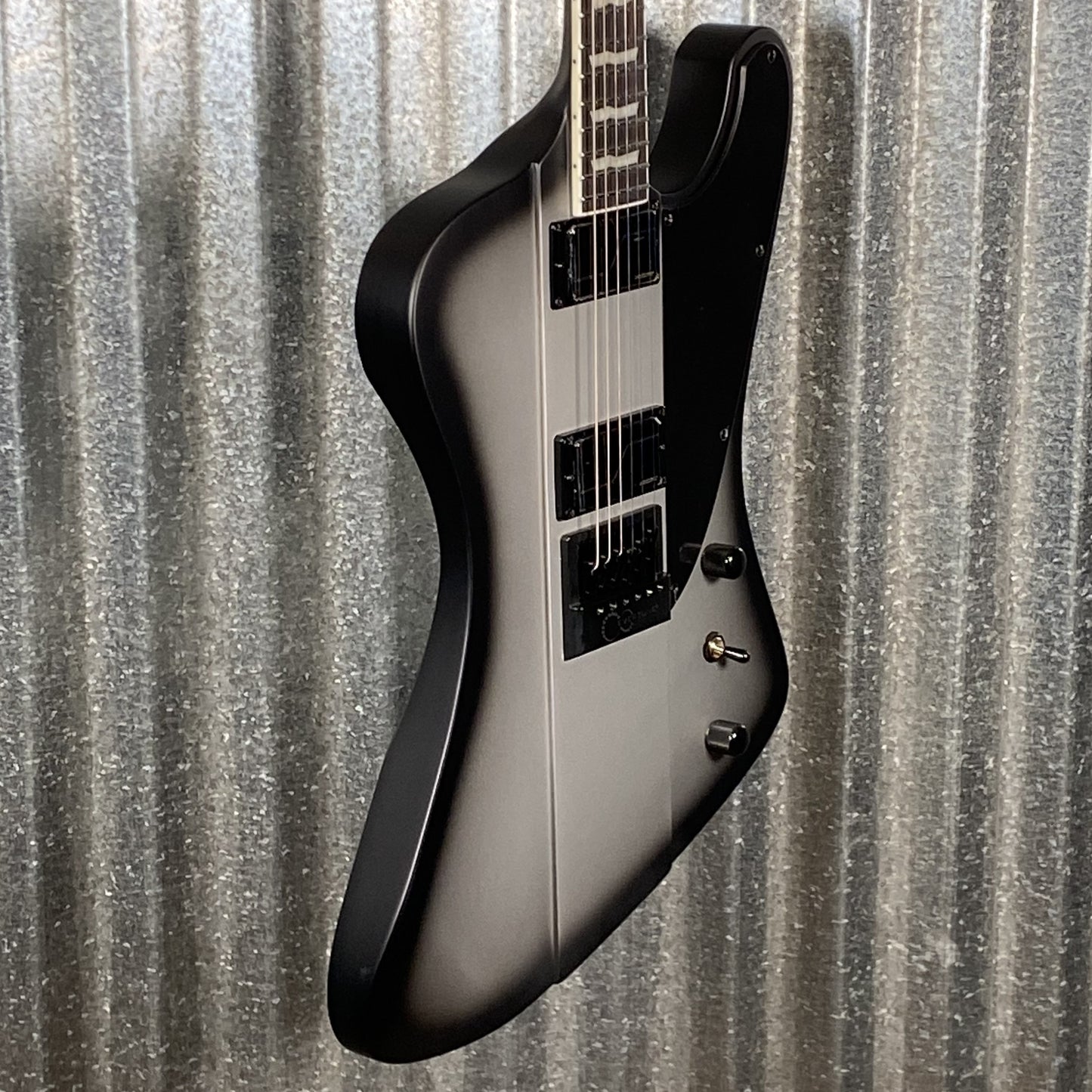 ESP LTD Phoenix 1000 Evertune Silver Sunburst Satin Fishman Guitar LPHOENIX1000ETSSBS #0847 Used