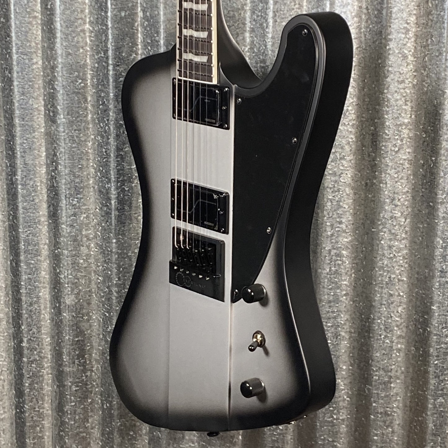 ESP LTD Phoenix 1000 Evertune Silver Sunburst Satin Fishman Guitar LPHOENIX1000ETSSBS #0847 Used