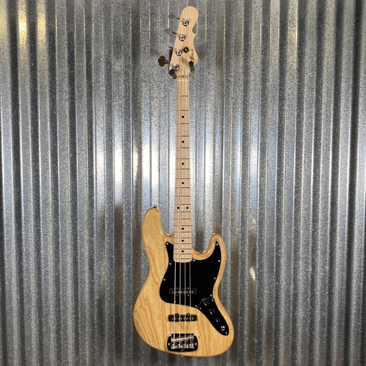G&L USA Fullerton Deluxe JB MFD 4 String Jazz Bass Vintage Natural & Bag #4084