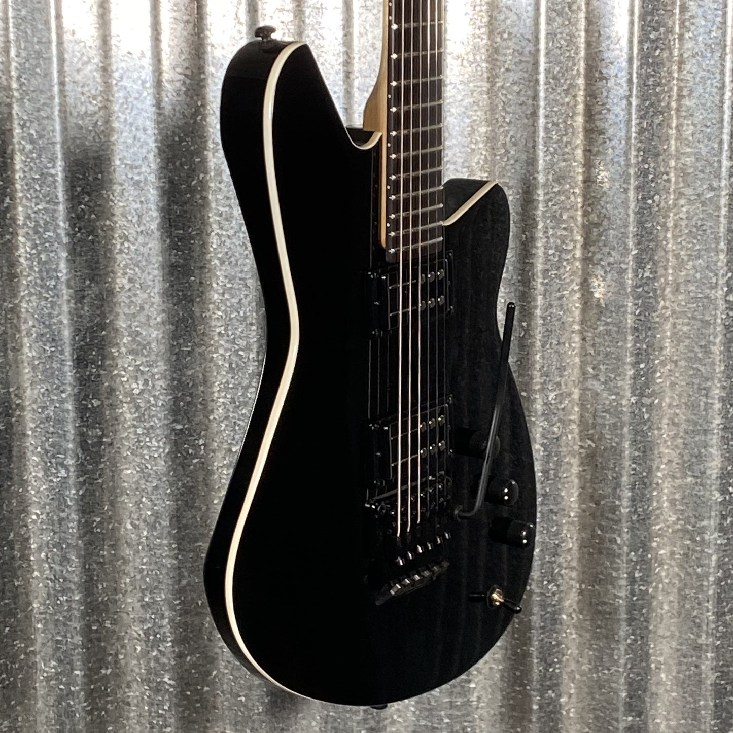 Reverend Kingbolt RA Blackout Edition Midnight Black Railhammer Guitar #66798