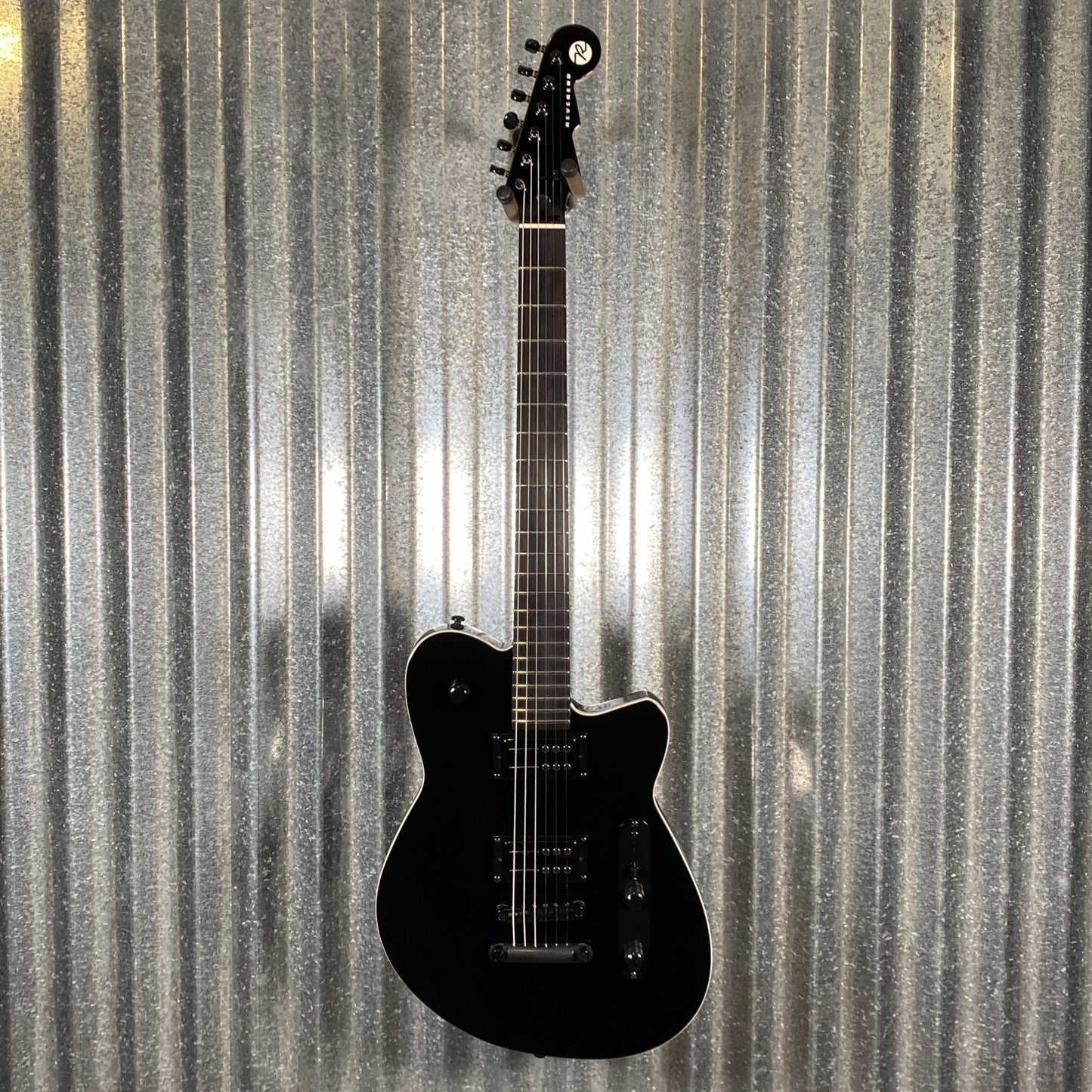 Reverend Charger RA Blackout Edition Midnight Black Railhammer Guitar #66778