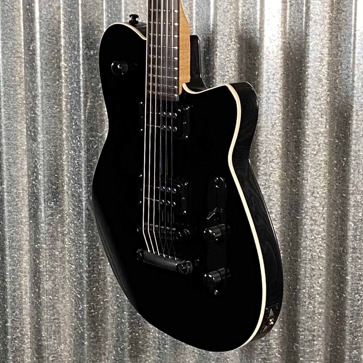 Reverend Charger RA Blackout Edition Midnight Black Railhammer Guitar #66778