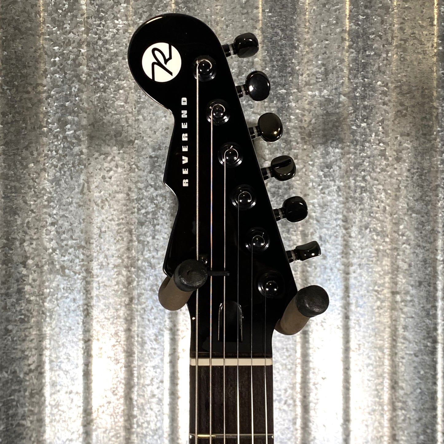 Reverend Air Sonic W Blackout Edition Midnight Black Railhammer Guitar #66737