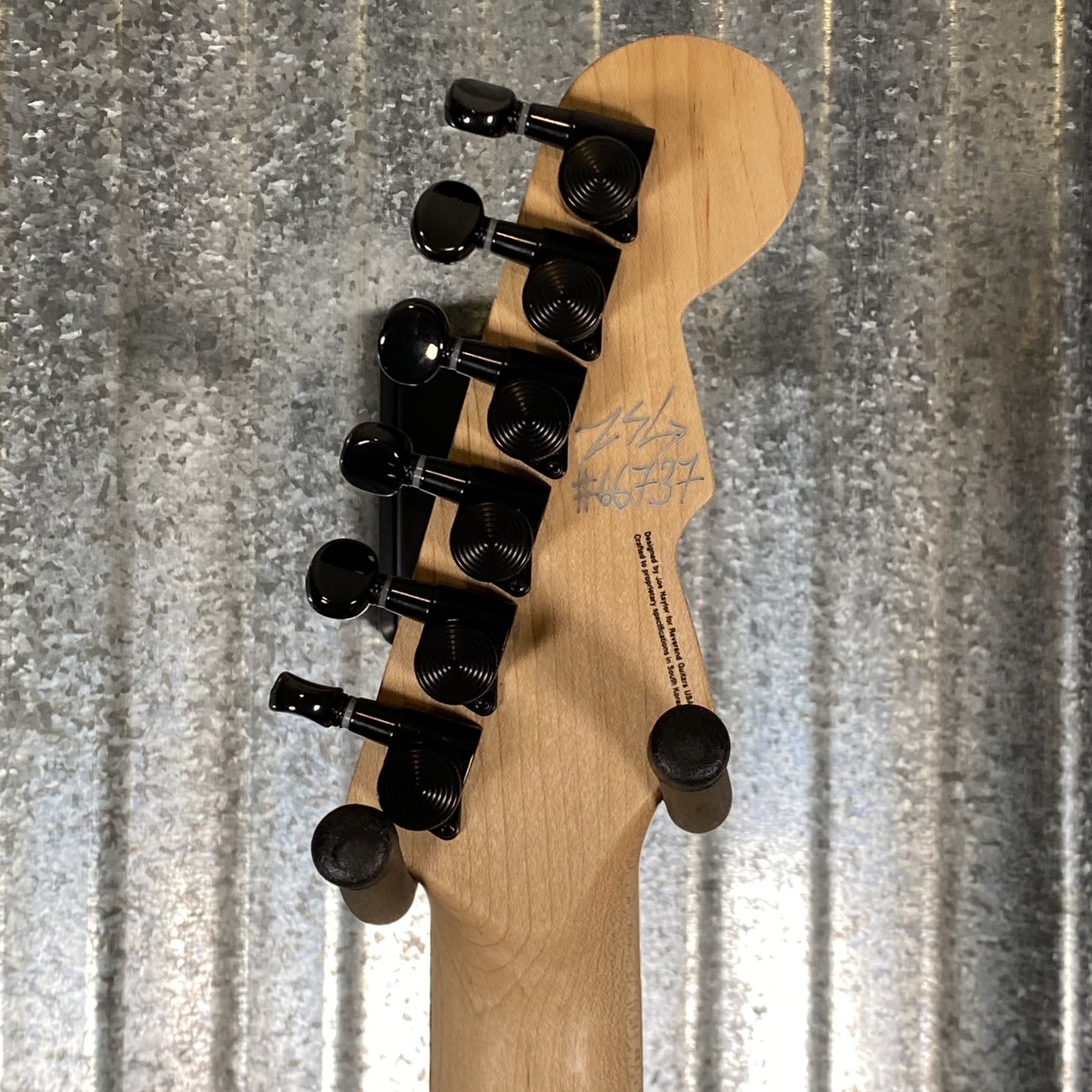 Reverend Air Sonic W Blackout Edition Midnight Black Railhammer Guitar #66737