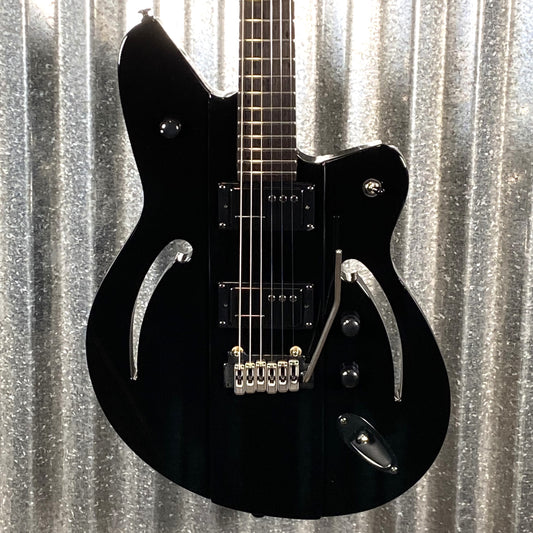 Reverend Air Sonic W Blackout Edition Midnight Black Railhammer Guitar #66737
