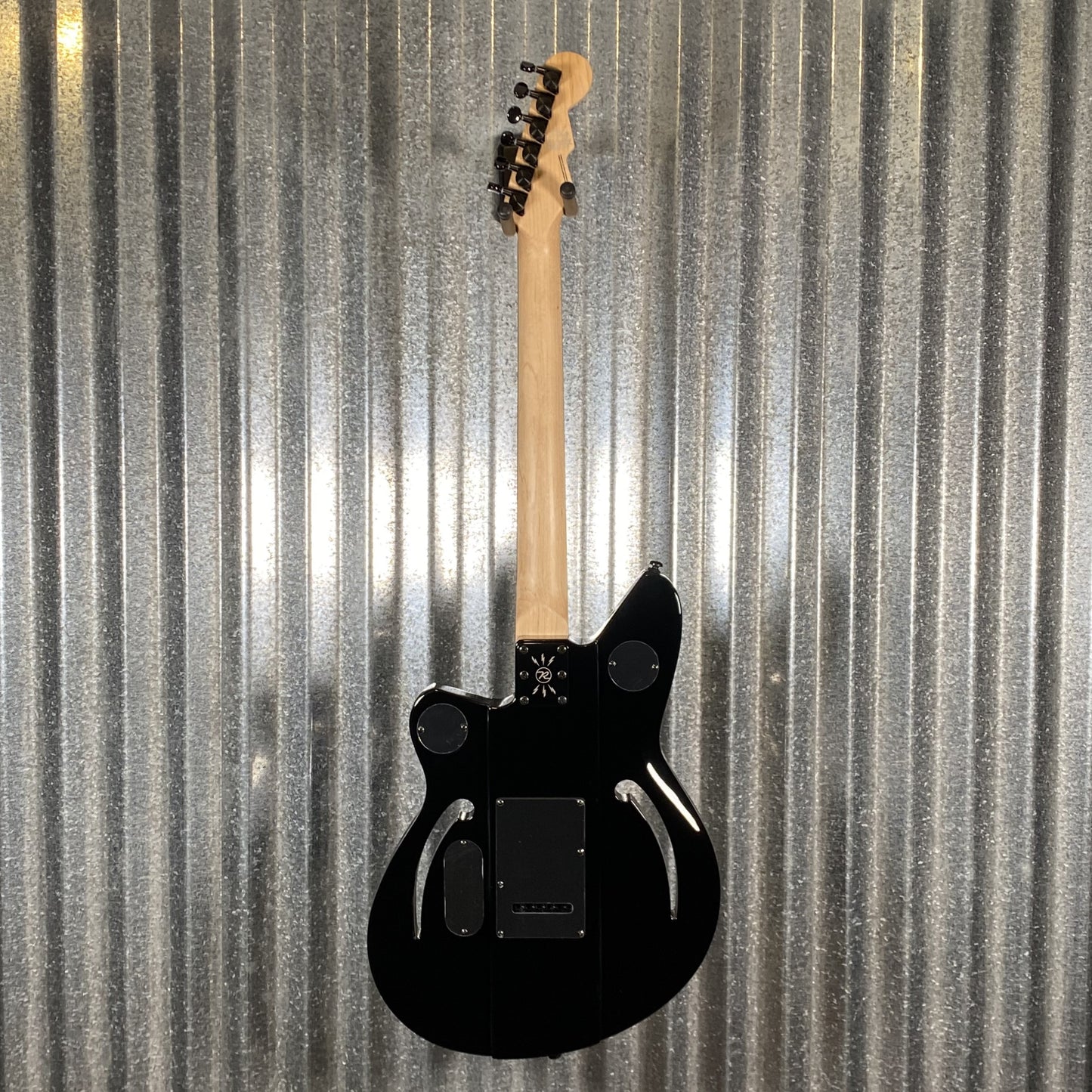 Reverend Air Sonic W Blackout Edition Midnight Black Railhammer Guitar #66737