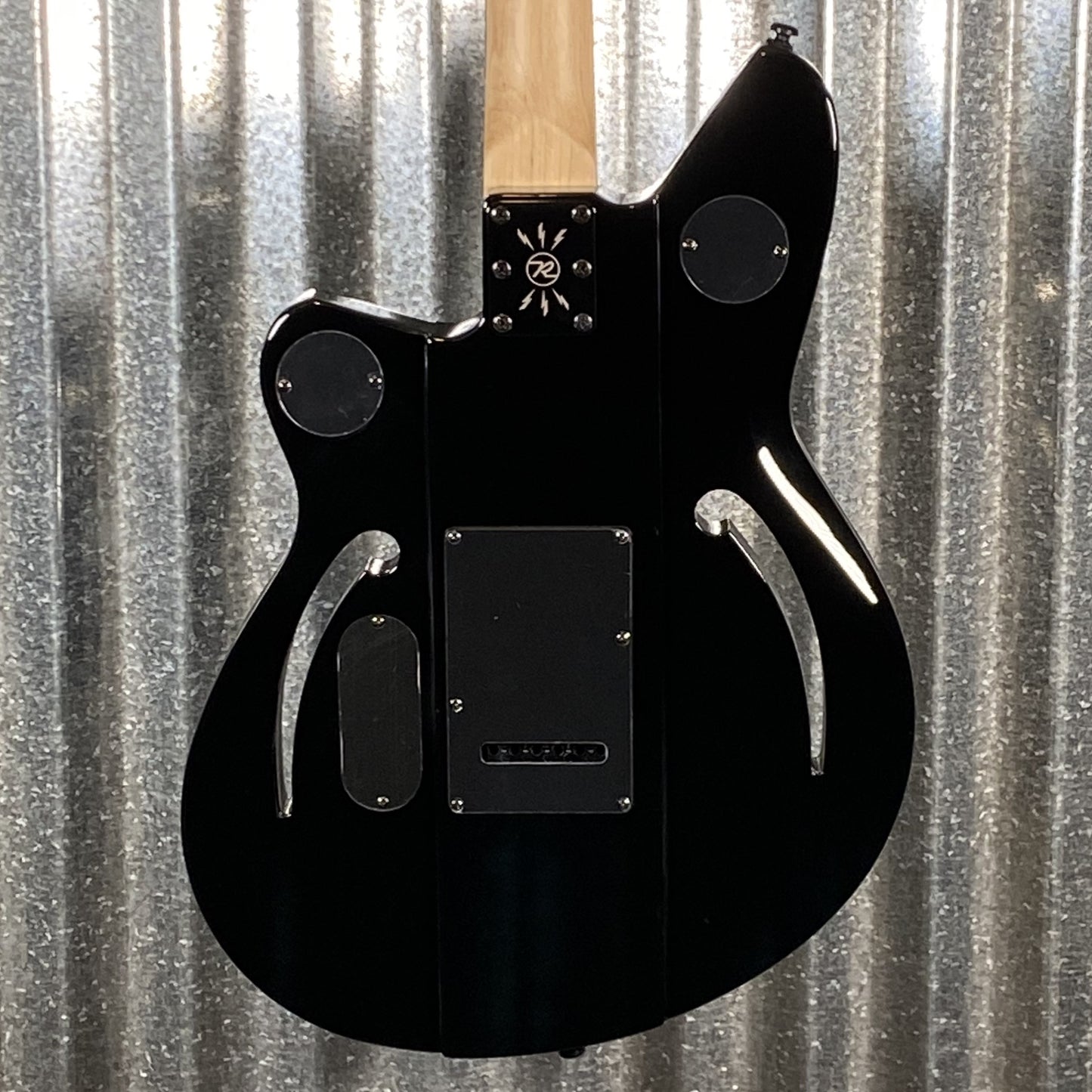 Reverend Air Sonic W Blackout Edition Midnight Black Railhammer Guitar #66737