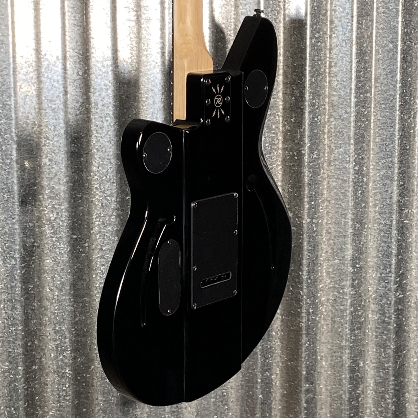 Reverend Air Sonic W Blackout Edition Midnight Black Railhammer Guitar #66737