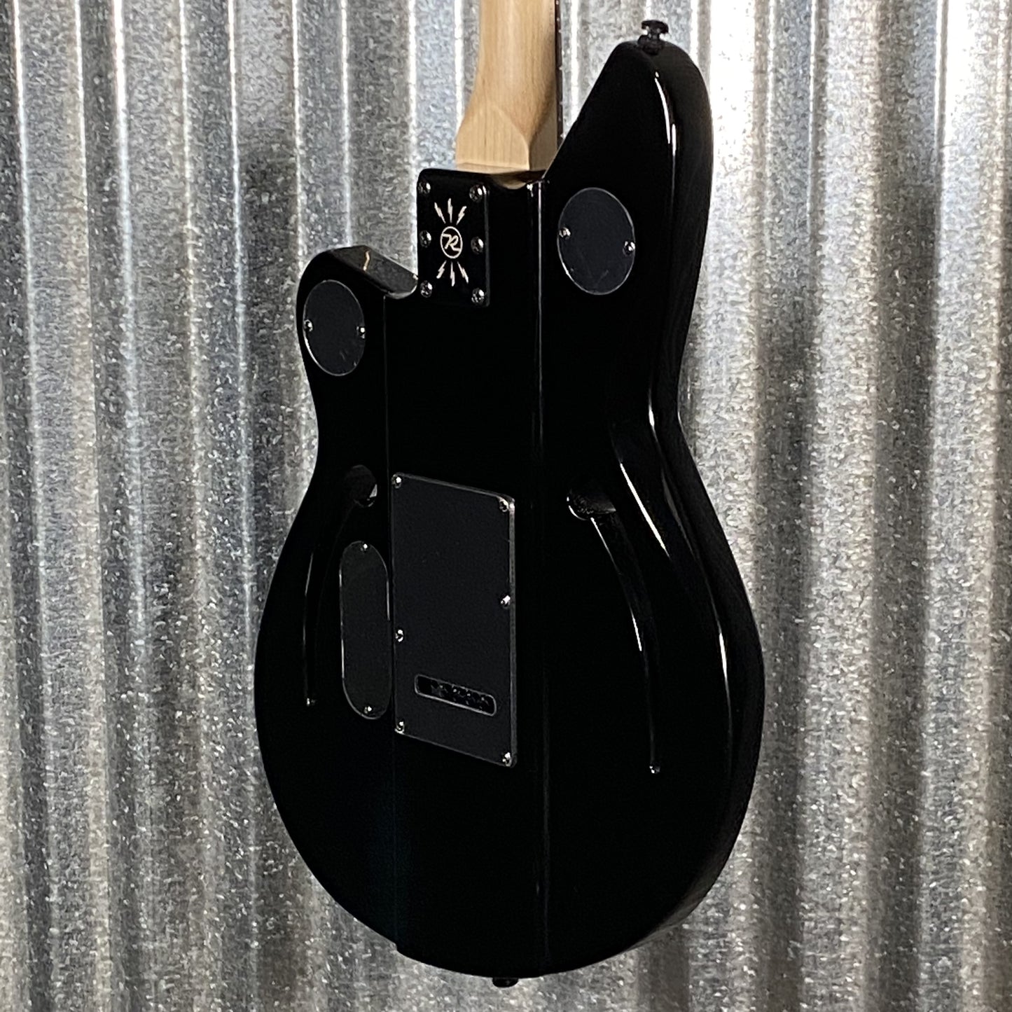 Reverend Air Sonic W Blackout Edition Midnight Black Railhammer Guitar #66737