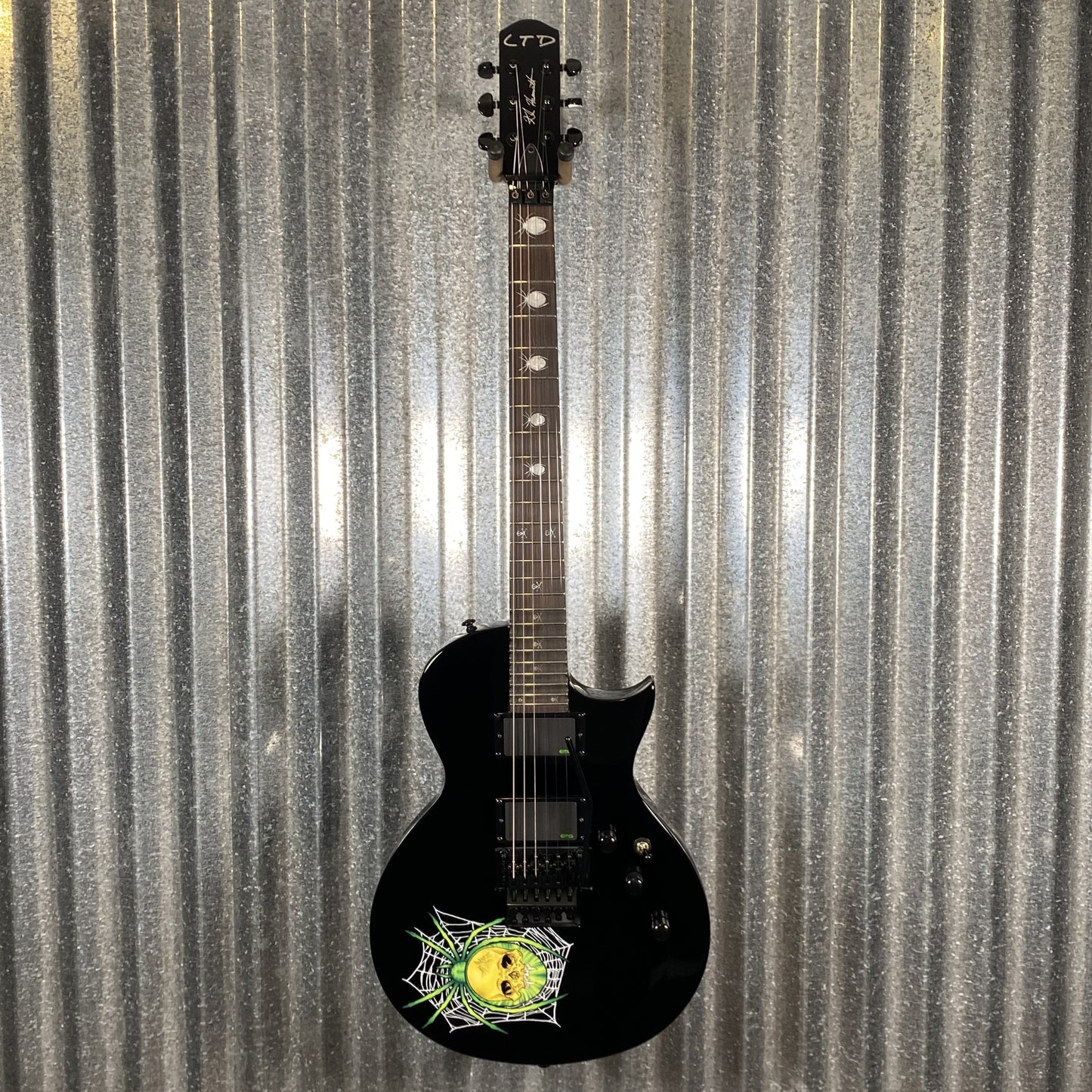 ESP LTD KH-3 30th Anniversary Spider Kirk Hammett Black EMG Guitar & Case LKH3 #1488 Used