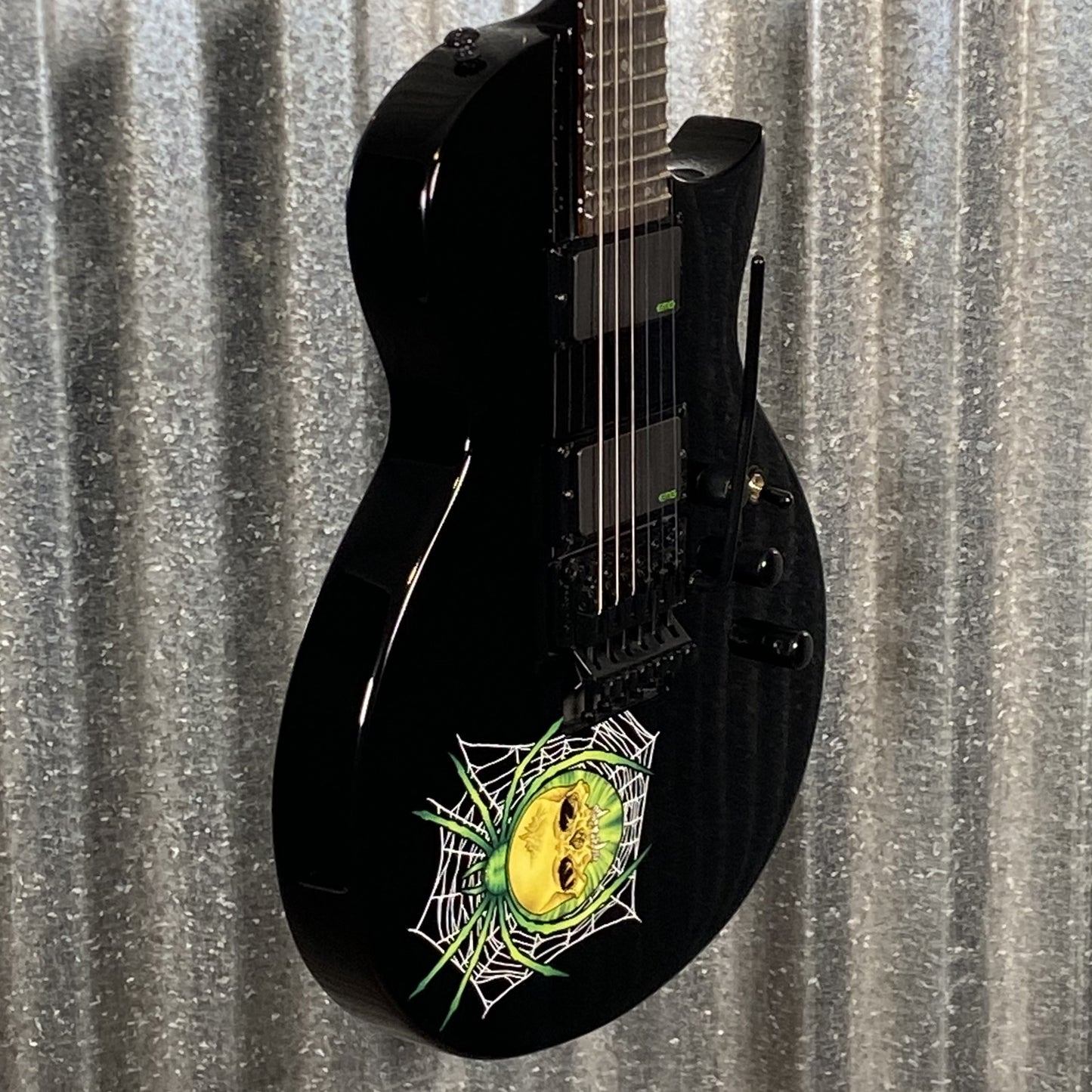 ESP LTD KH-3 30th Anniversary Spider Kirk Hammett Black EMG Guitar & Case LKH3 #1488 Used