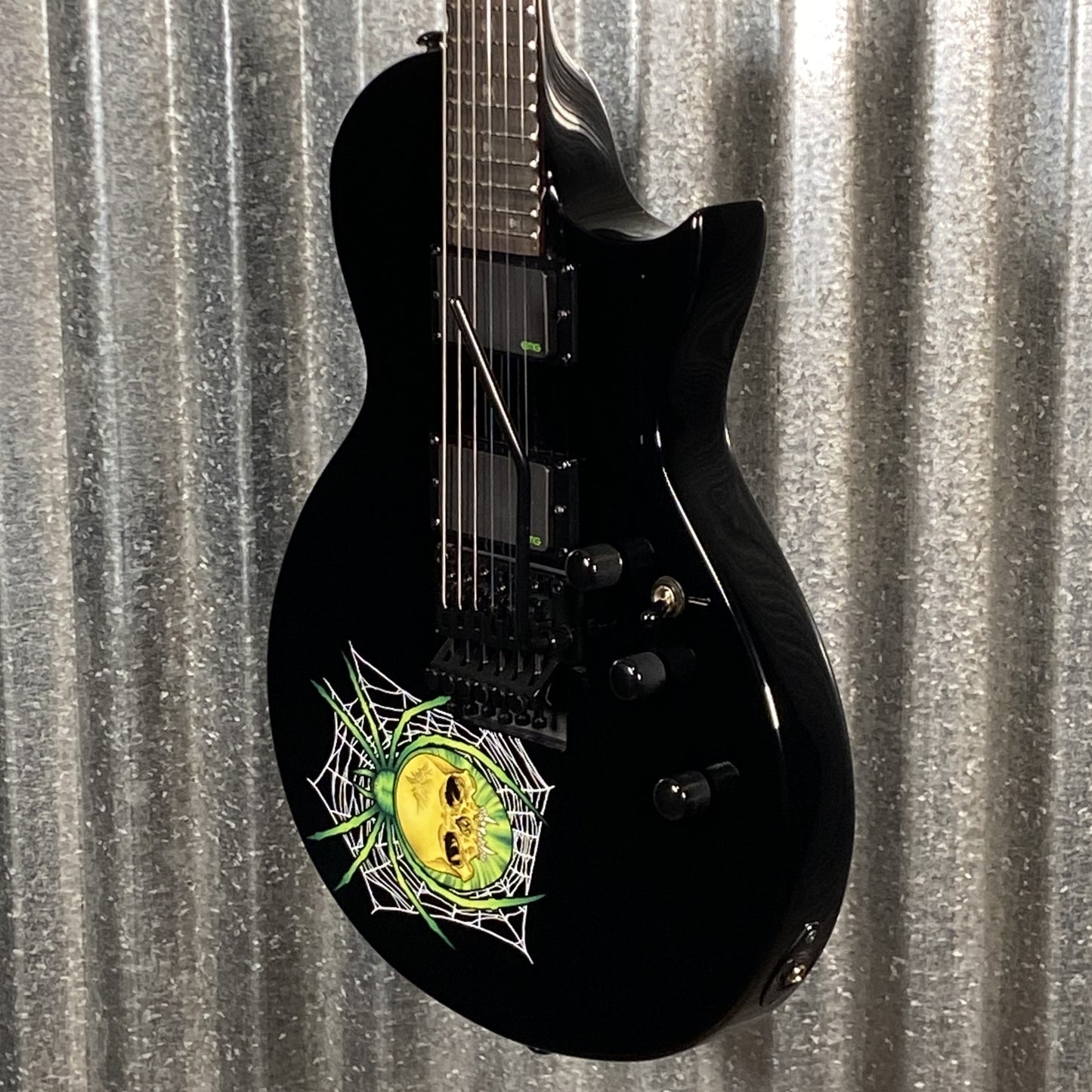 ESP LTD KH-3 30th Anniversary Spider Kirk Hammett Black EMG Guitar & Case LKH3 #1488 Used