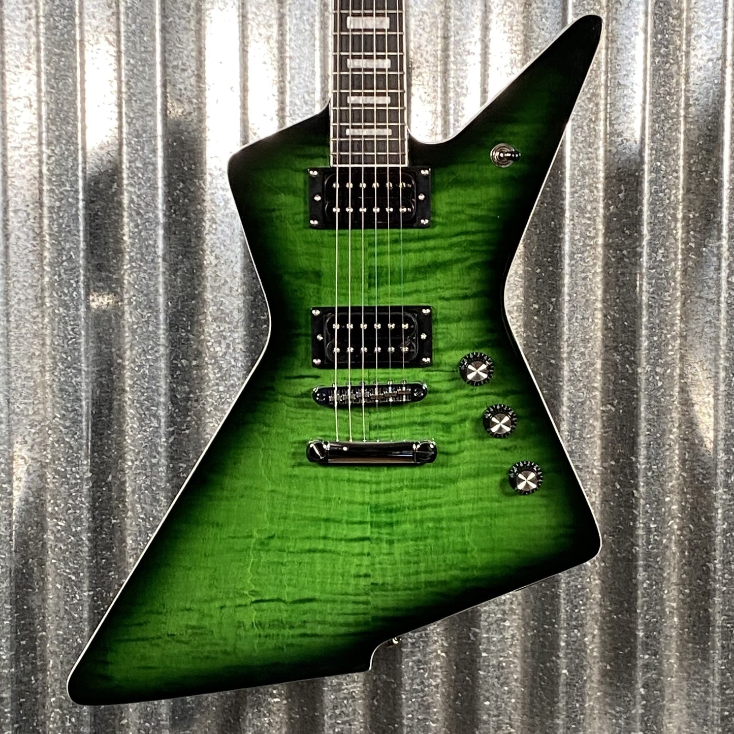 Westcreek Guitars Revenge Explorer Style Transparent Green #0087 Used