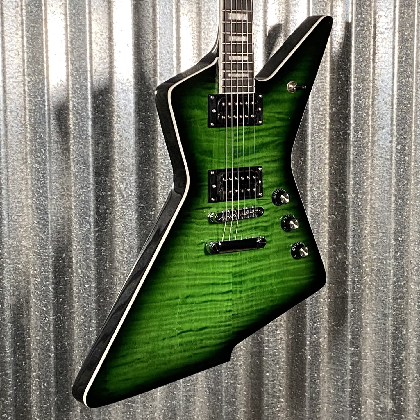 Westcreek Guitars Revenge Explorer Style Transparent Green #0087 Used