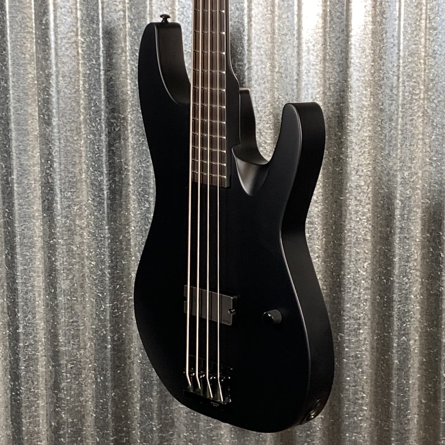 ESP LTD M-4 Black Metal Black Satin 4 String Bass LM4BKMBLKS #2225 Used