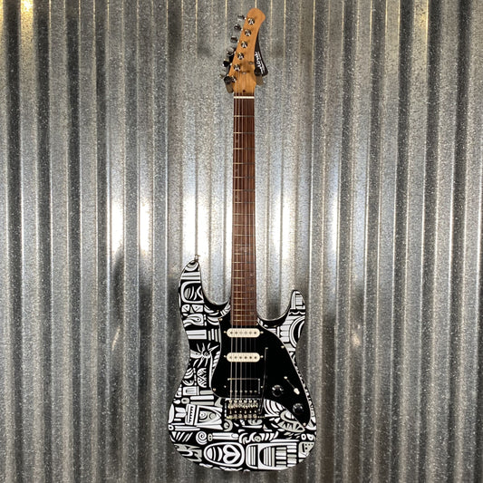 Westcreek Guitars JX-20 HSS Strat Style Native Black White #0247 Used