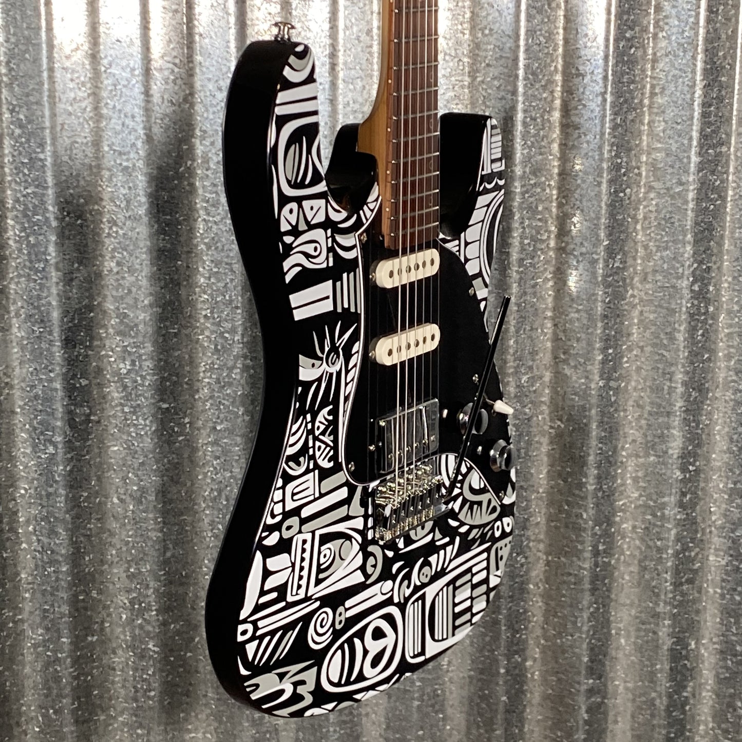 Westcreek Guitars JX-20 HSS Strat Style Native Black White #0247 Used