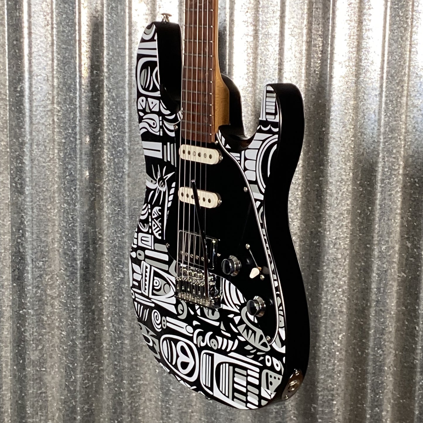 Westcreek Guitars JX-20 HSS Strat Style Native Black White #0247 Used