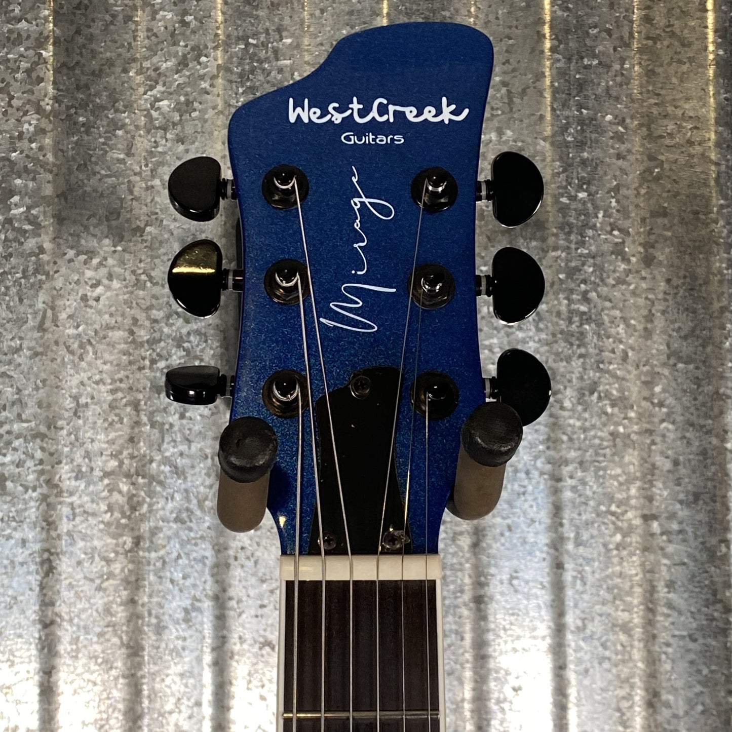 Westcreek Guitars Mirage T Bird Style Dual Humbucker Guitar Blue #0063 Used