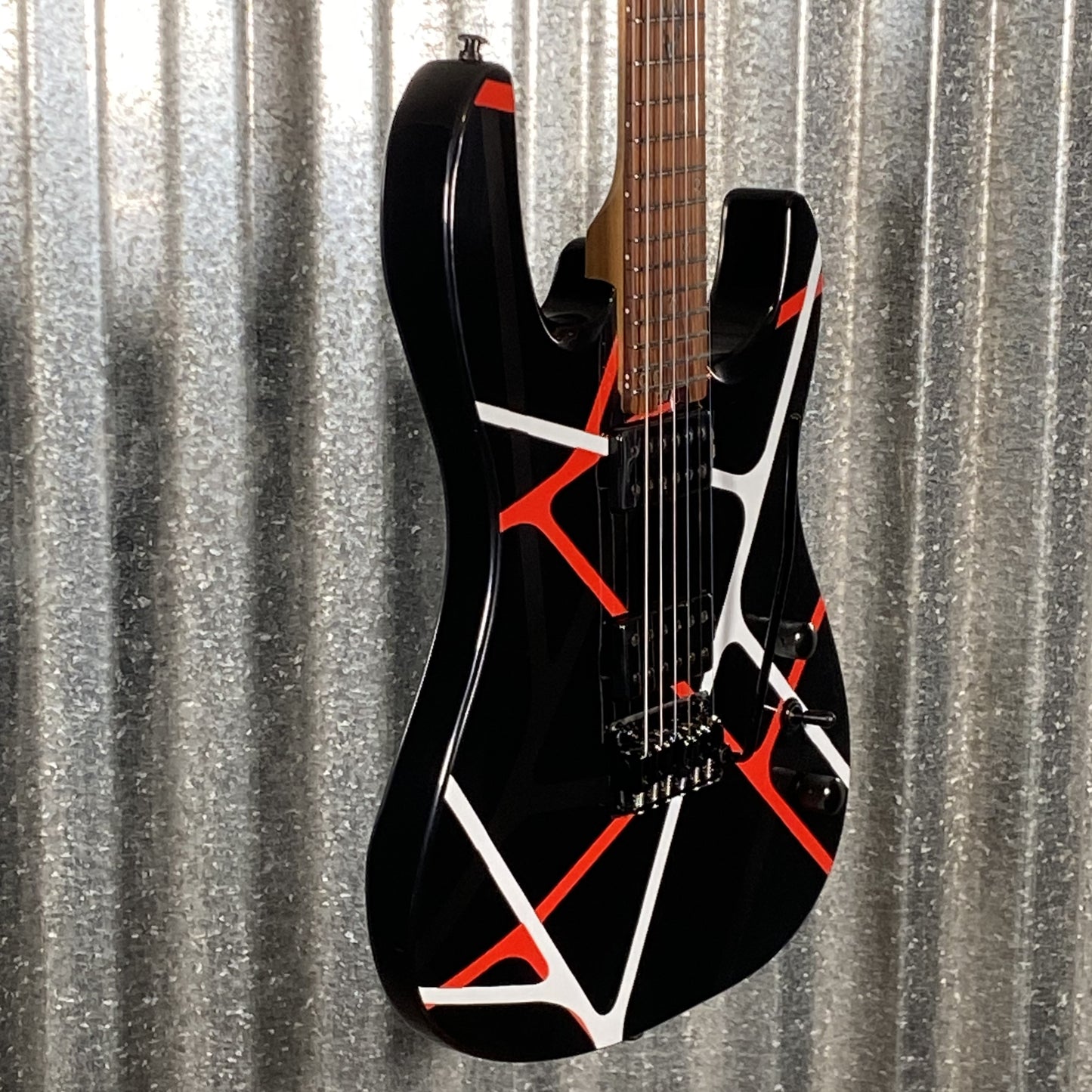 Westcreek Guitars JX-50 HH Strat Style Red White Stripe #0030 Used