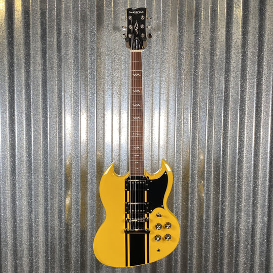 Westcreek Guitars Racer SG Offset Style Bumble-B Yellow #0275 Used