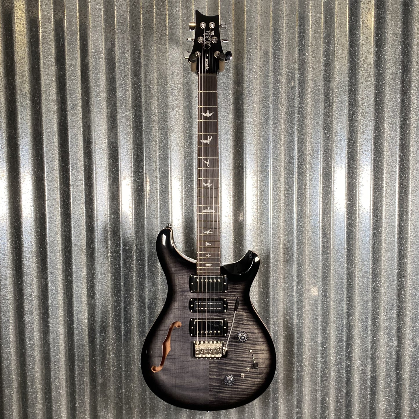 PRS Paul Reed Smith SE Special Semi Hollow Charcoal Burst Guitar & Bag #5193