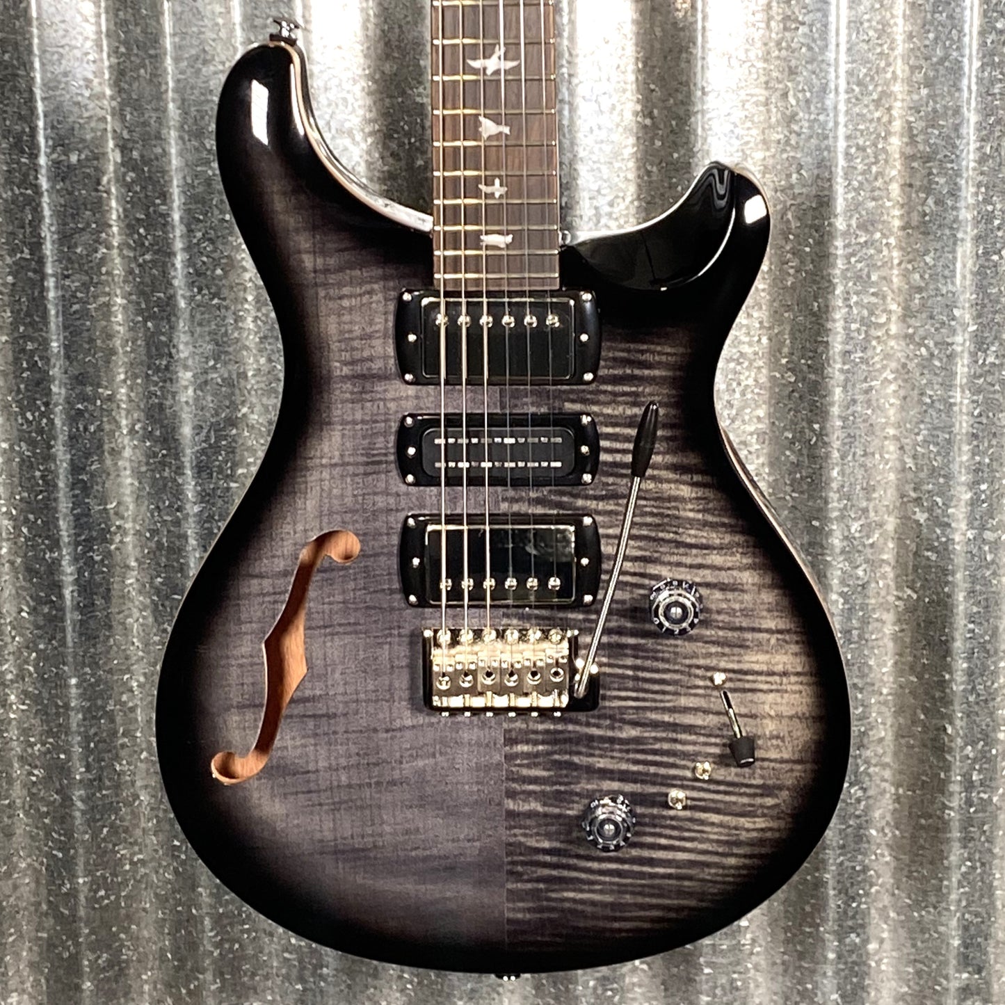PRS Paul Reed Smith SE Special Semi Hollow Charcoal Burst Guitar & Bag #5193