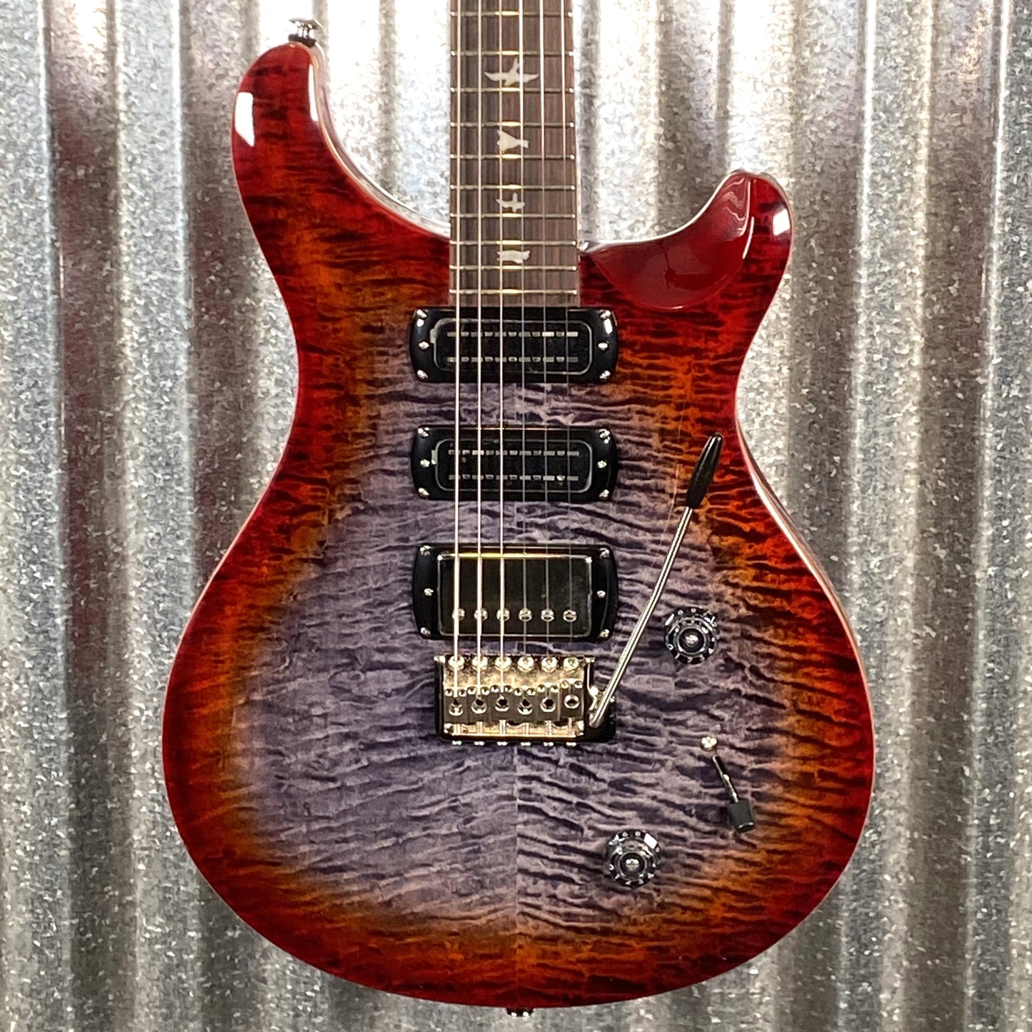 PRS Paul Reed Smith SE Studio Charcoal Cherry Burst Guitar & Bag #0455