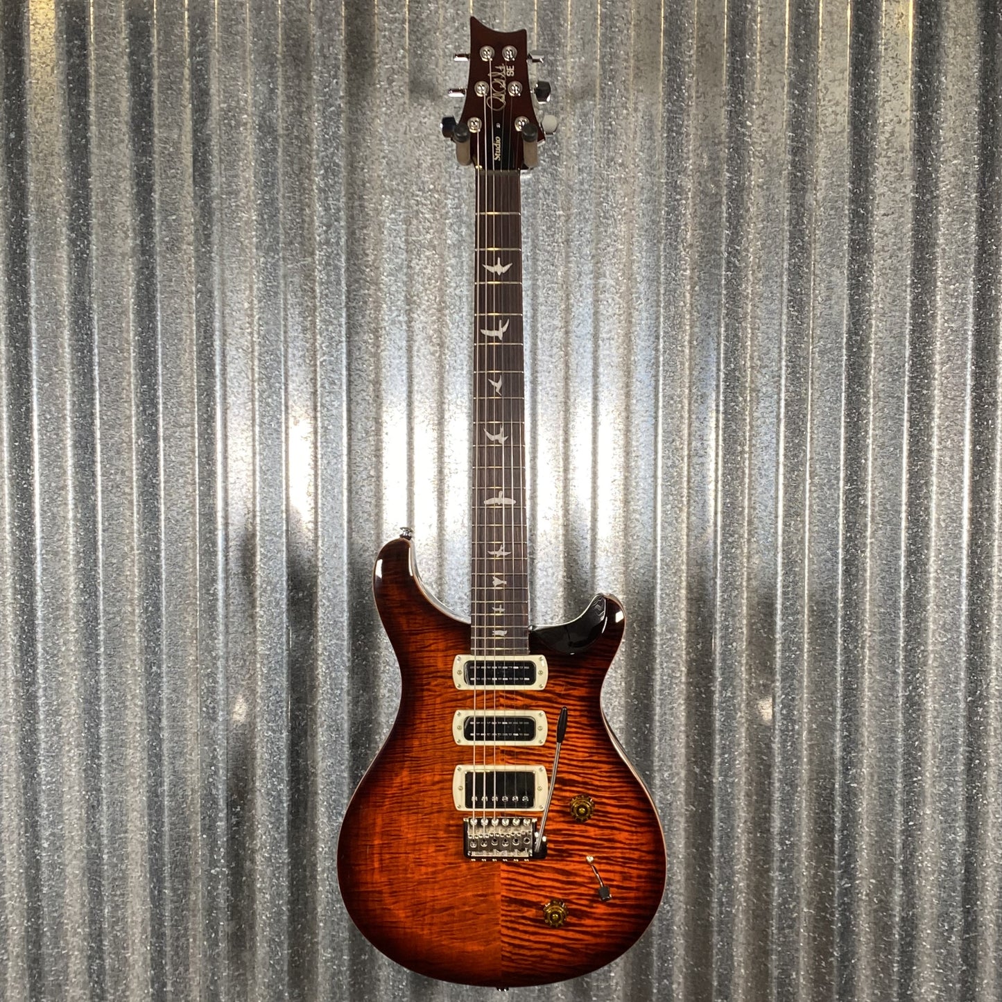 PRS Paul Reed Smith SE Studio Orange Tiger Smokeburst Guitar & Bag #5387