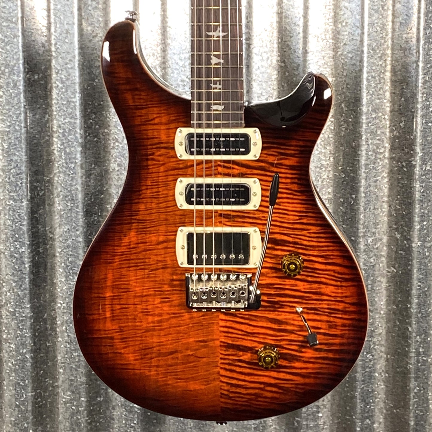PRS Paul Reed Smith SE Studio Orange Tiger Smokeburst Guitar & Bag #5387