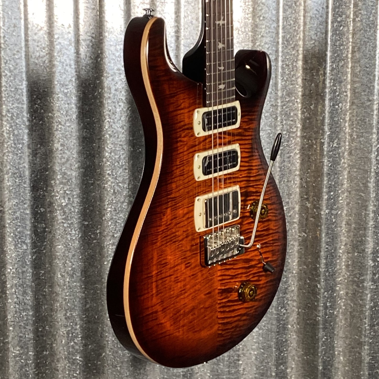 PRS Paul Reed Smith SE Studio Orange Tiger Smokeburst Guitar & Bag #5387