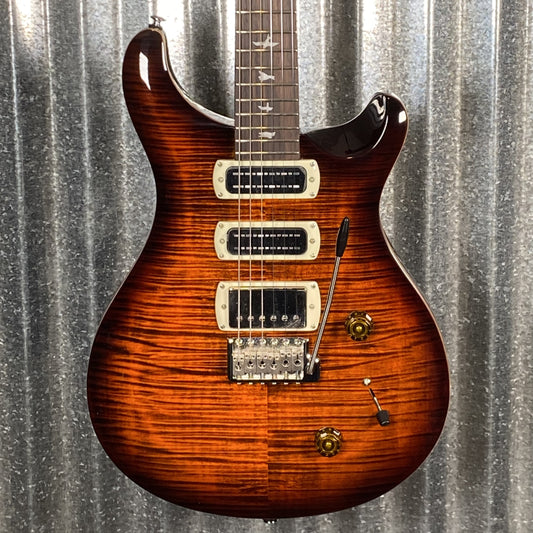 PRS Paul Reed Smith SE Studio Orange Tiger Smokeburst Guitar & Bag #7829