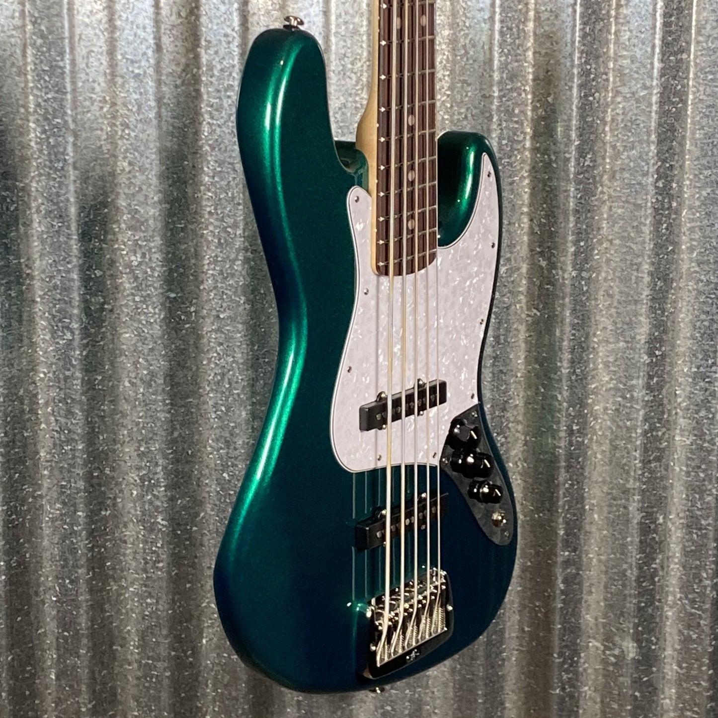 G&L USA BTO JB5 5 String Bass Emerald Green JB-5 & Bag #8078