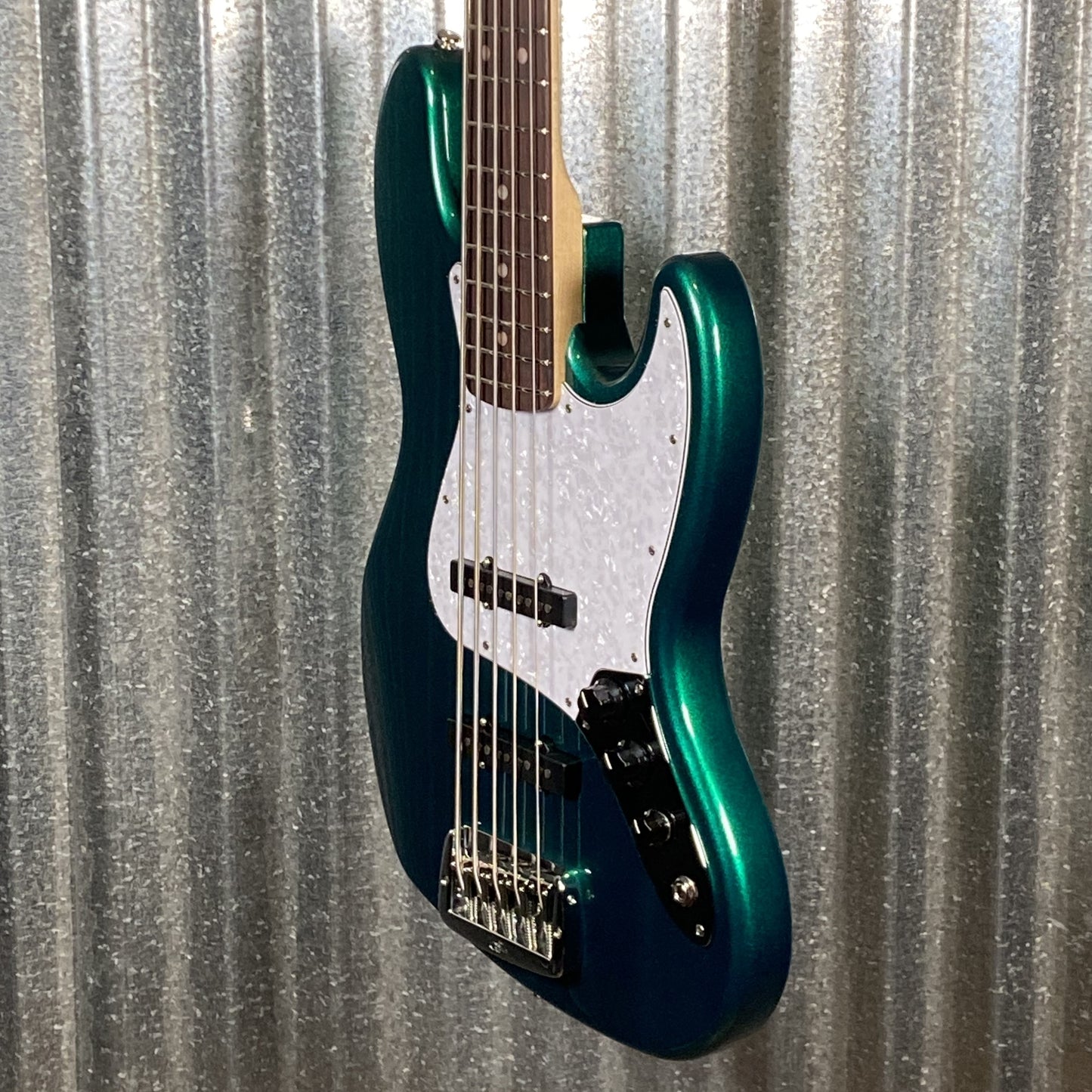 G&L USA BTO JB5 5 String Bass Emerald Green JB-5 & Bag #8078