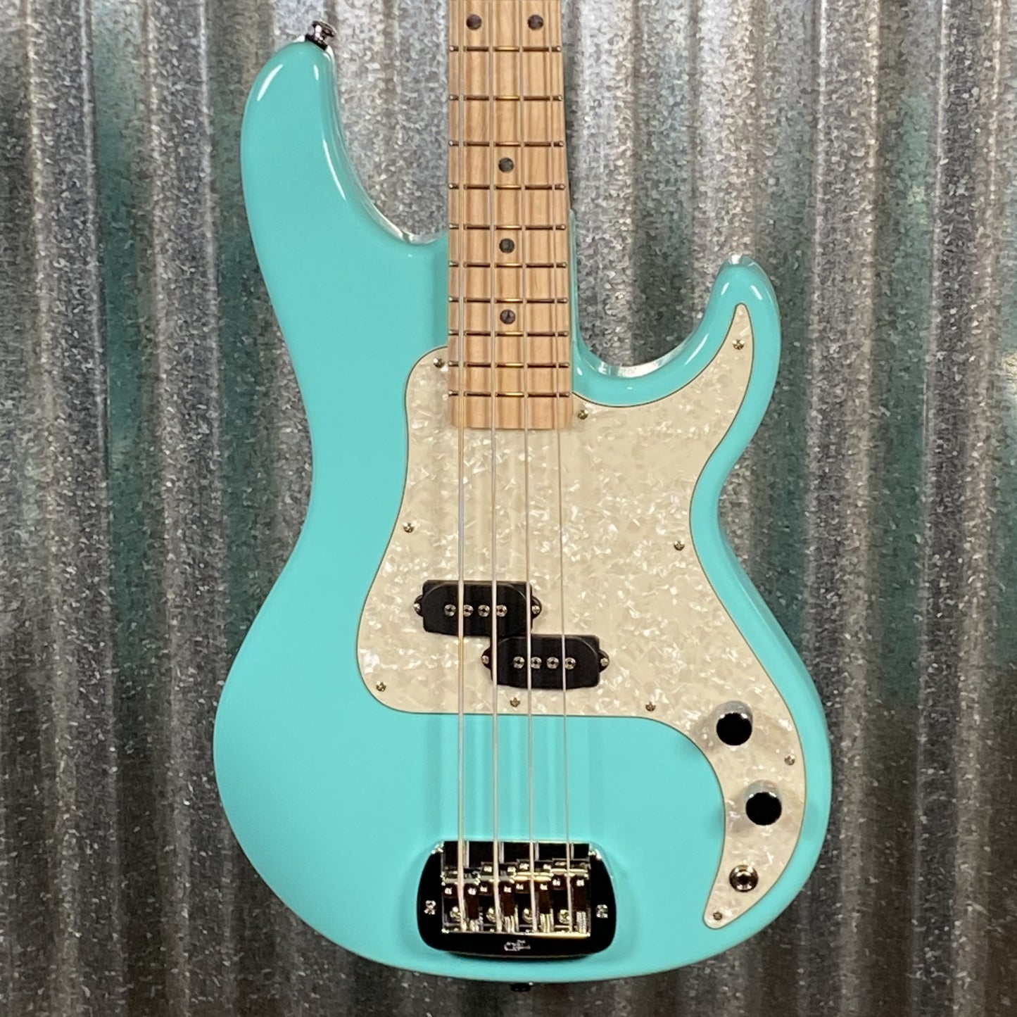 G&L USA BTO SB-1 4 String Bass Turquoise & Bag #0147