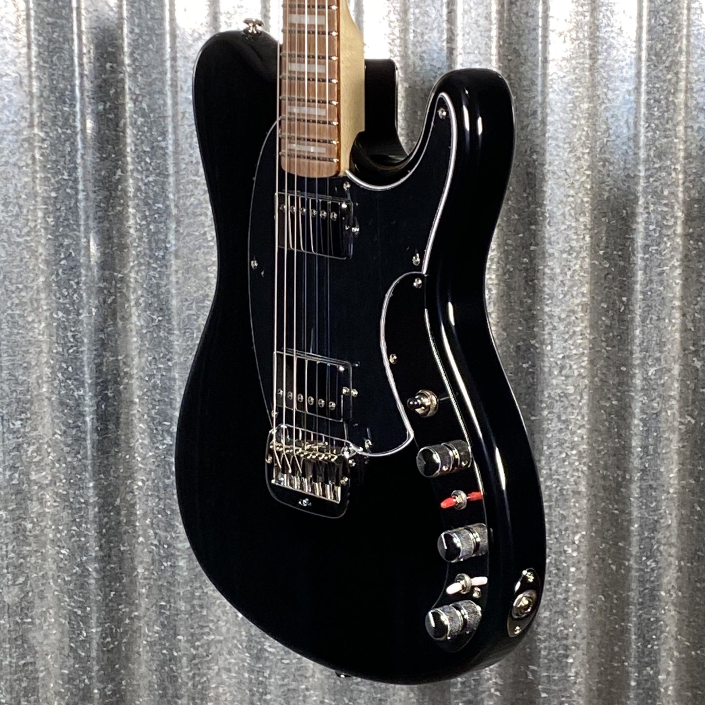 G&L USA BTO Espada HH Active Jet Black Guitar & Bag #2122