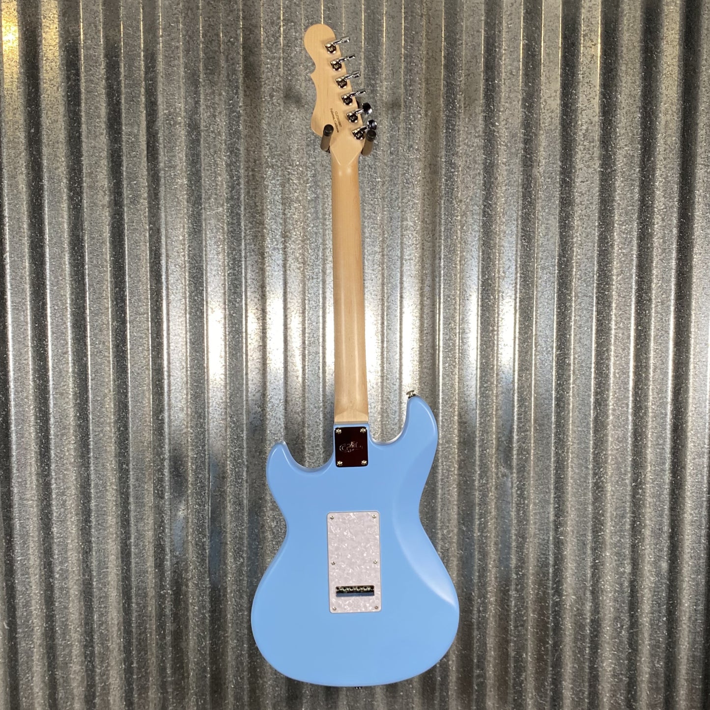 G&L USA BTO Skyhawk HH Himalayan Blue Guitar & Bag #0007