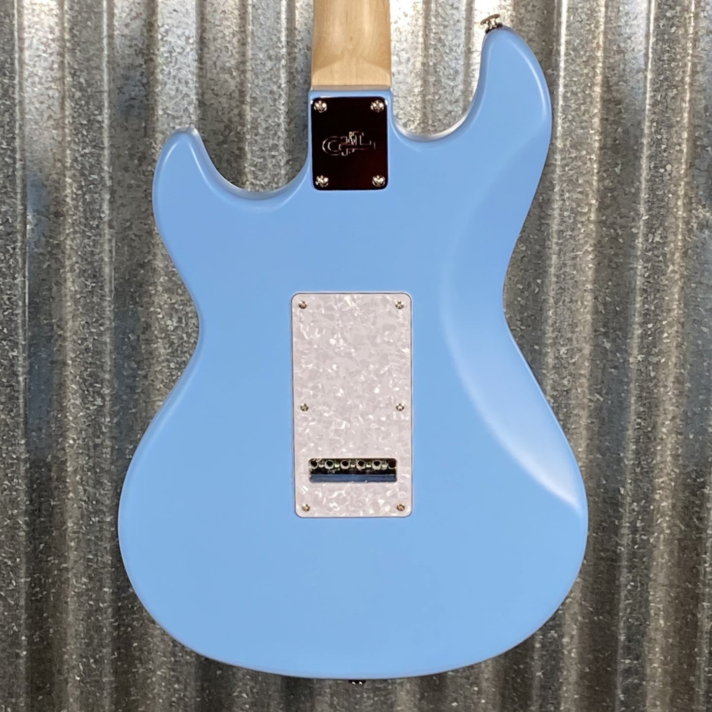 G&L USA BTO Skyhawk HH Himalayan Blue Guitar & Bag #0007