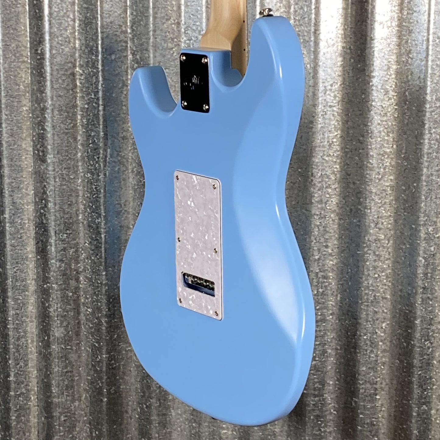 G&L USA BTO Skyhawk HH Himalayan Blue Guitar & Bag #0007