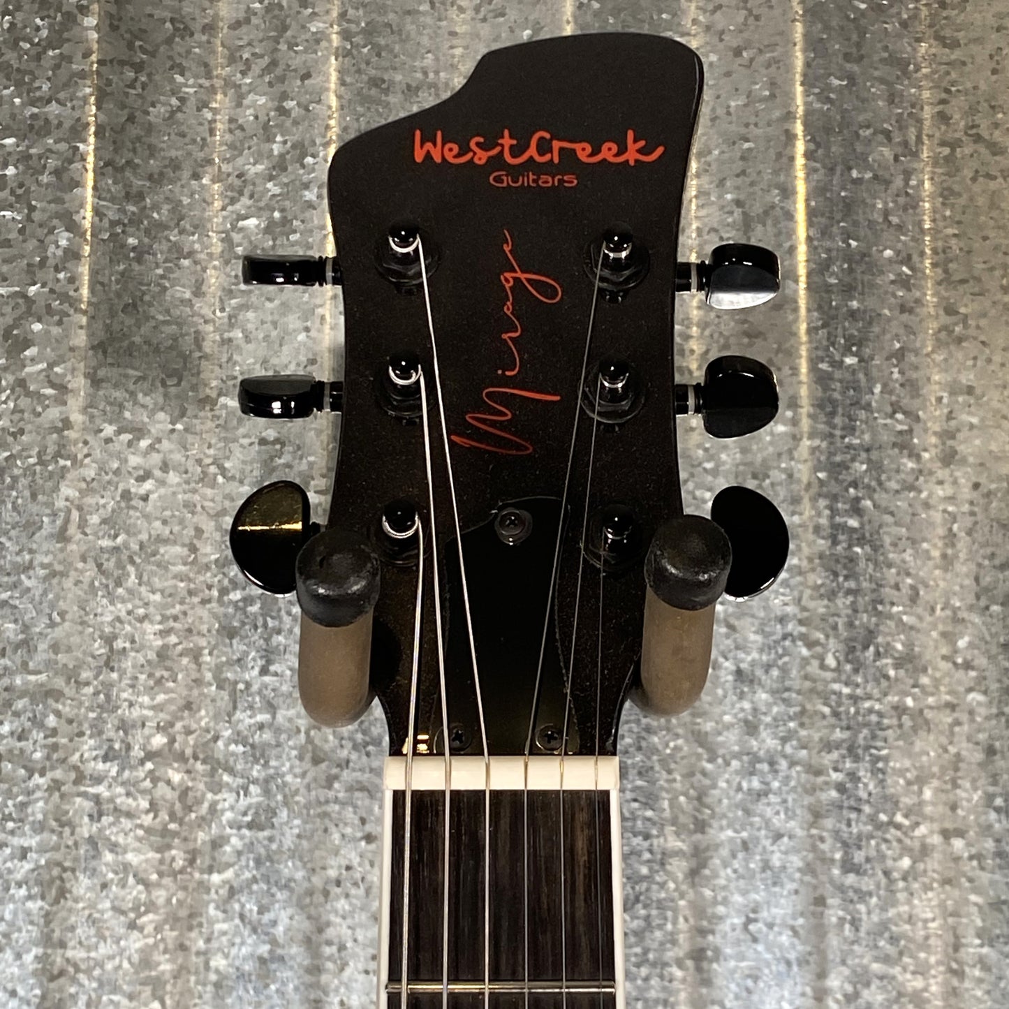 Westcreek Guitars Mirage T Bird Style Dual Humbucker Guitar Black #0097 Used
