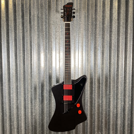 Westcreek Guitars Mirage T Bird Style Dual Humbucker Guitar Black #0097 Used